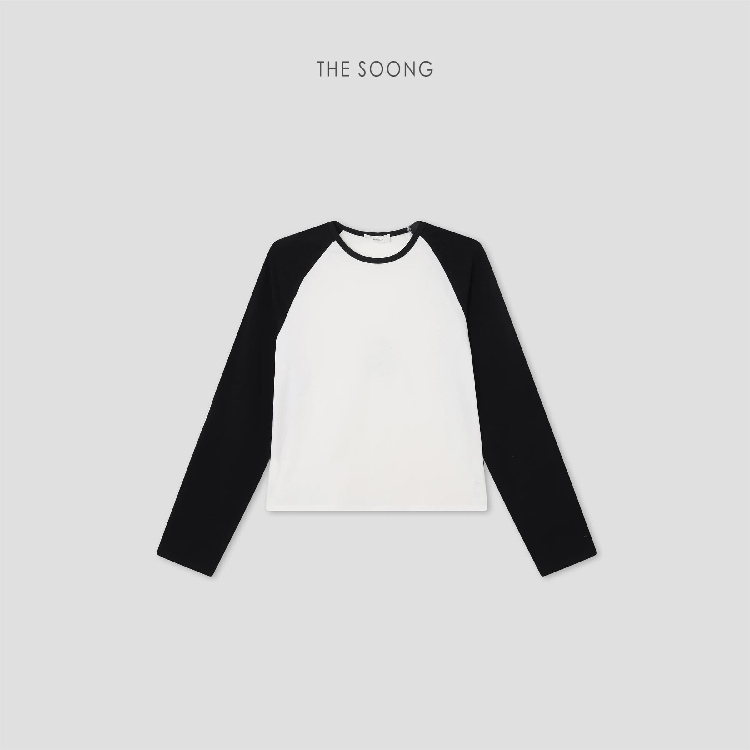 Contrast Raglan Crewneck Long-Sleeve T-Shirt view 3