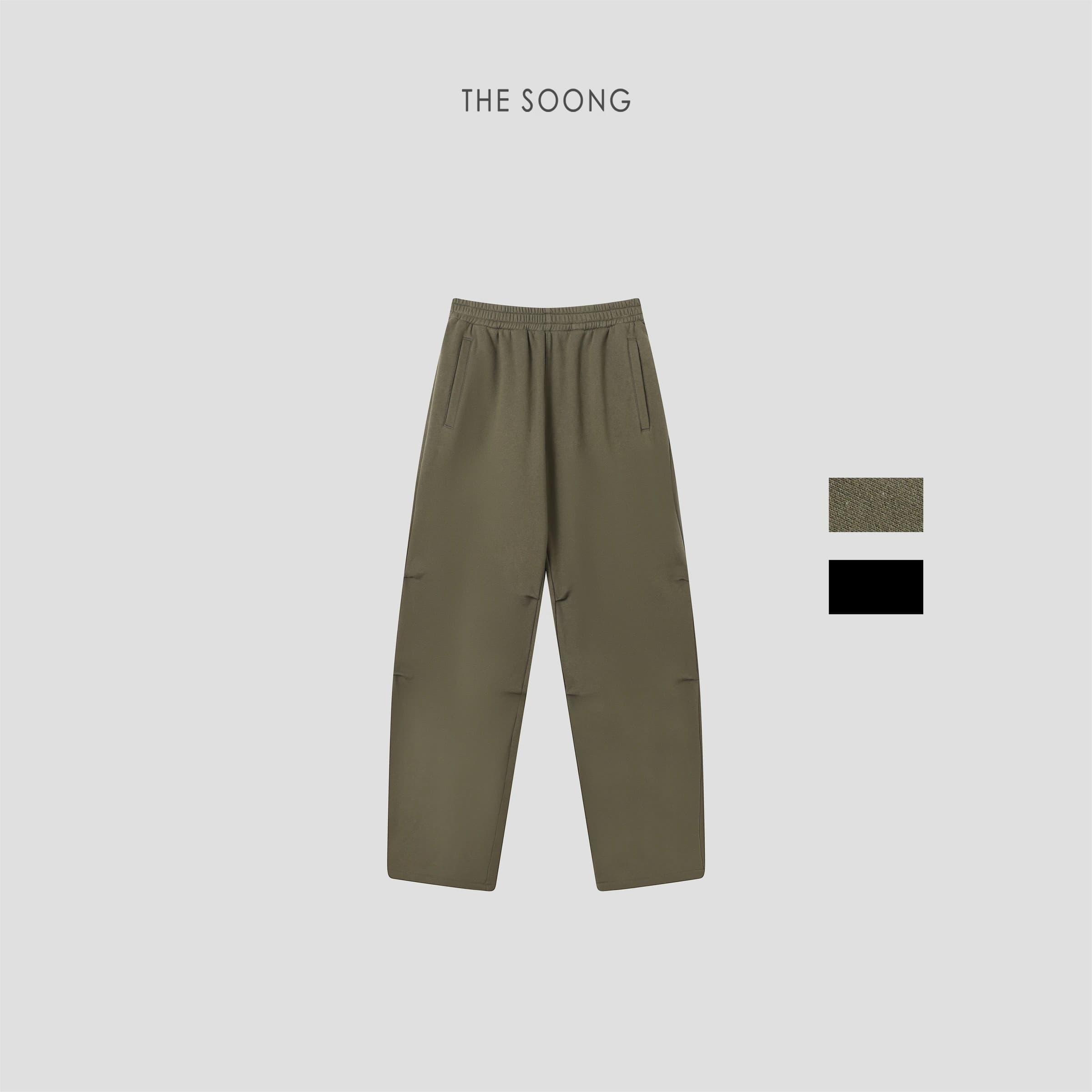Vintage American-Style Light Utility Women’s Autumn/Winter 100% Cotton Elastic-Waist Mid-Rise Sweatpants view 1