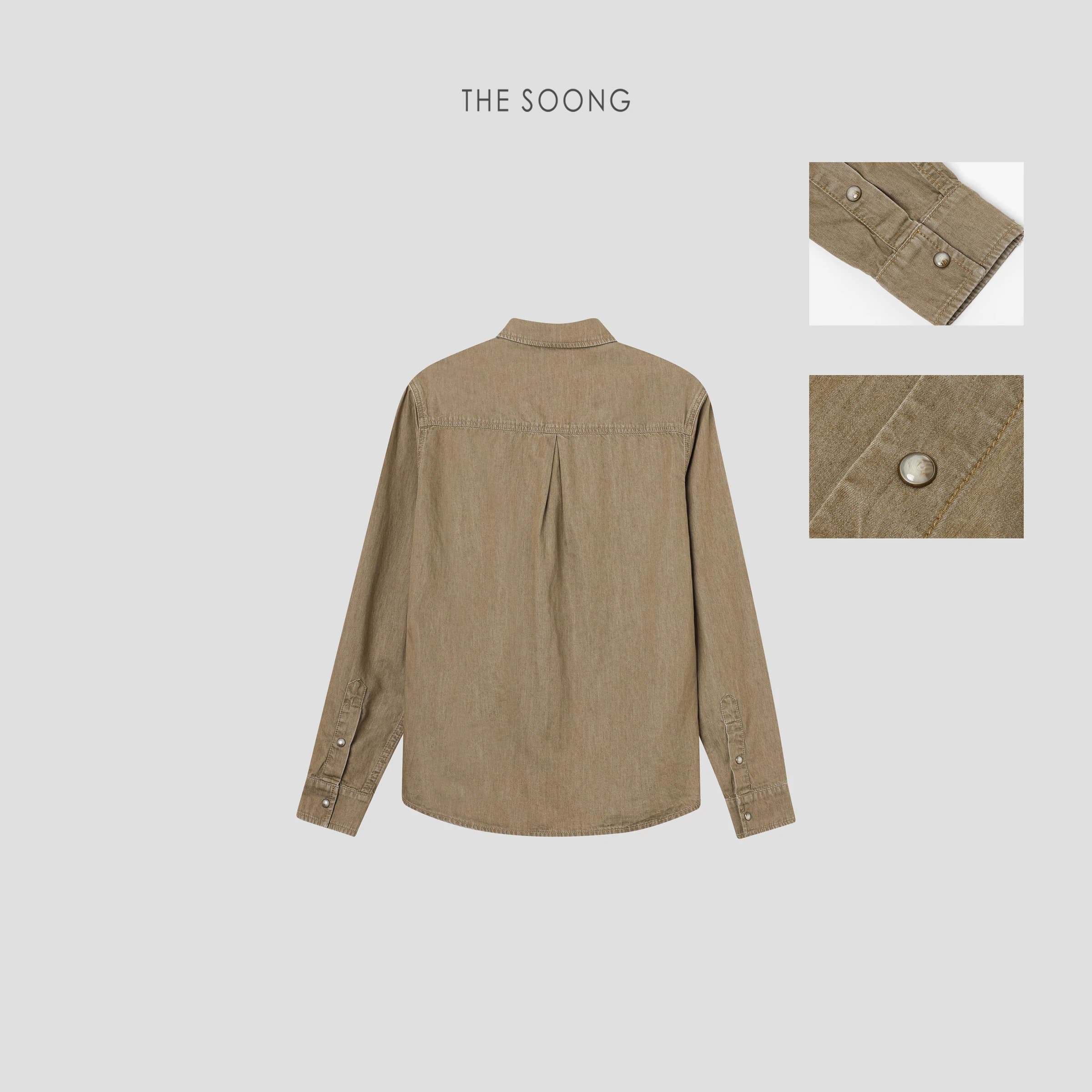 100% Cotton Classic Crisp Collared Shirt view 3