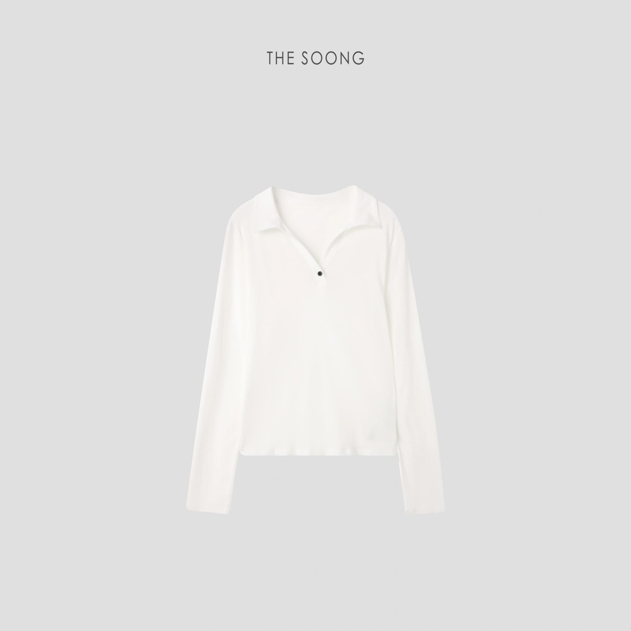 THESOONG 26s Classic Henley Polo Long-Sleeve Top view 7