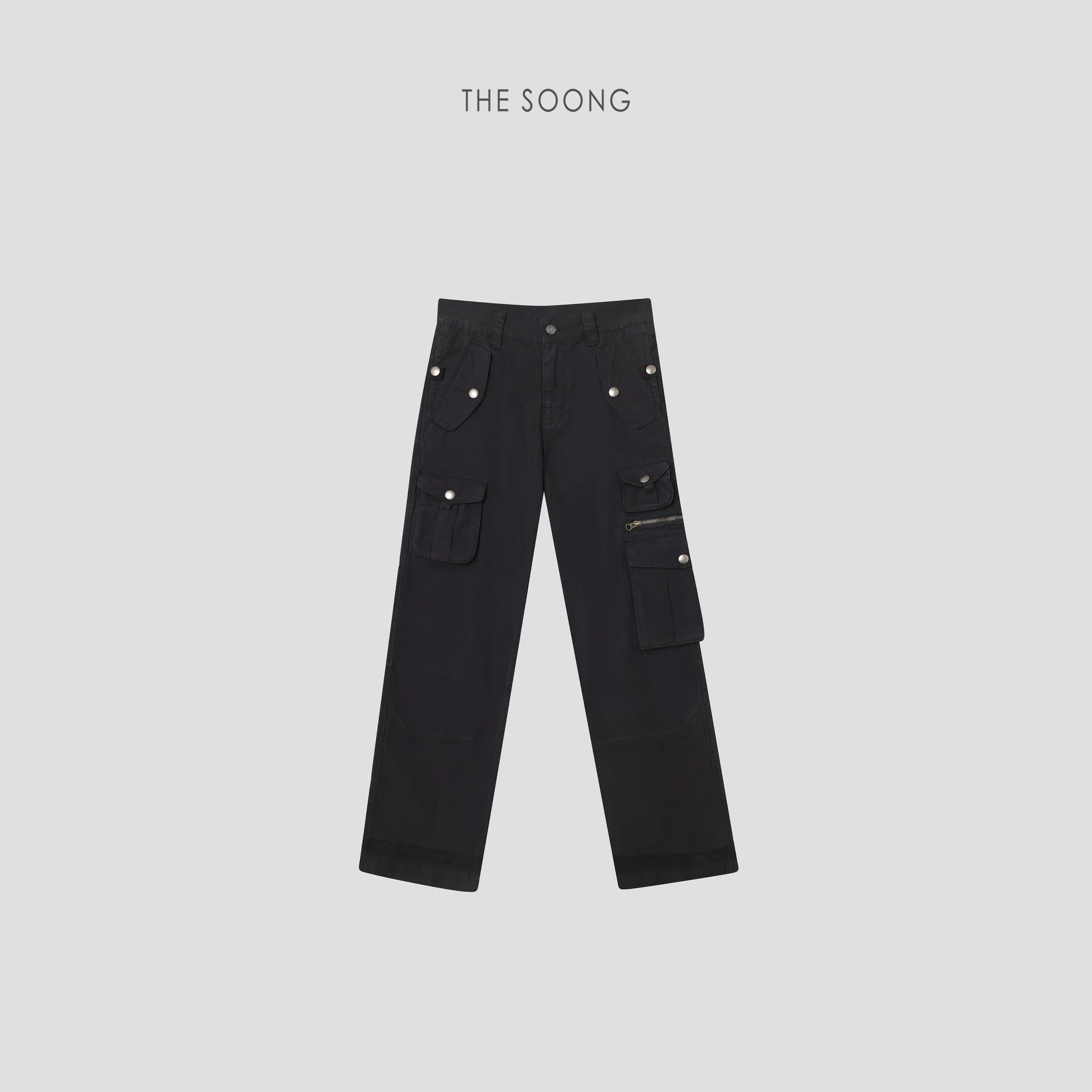 Cargo Era 100% Cotton Vintage Multi-Pocket Straight Jeans view 4