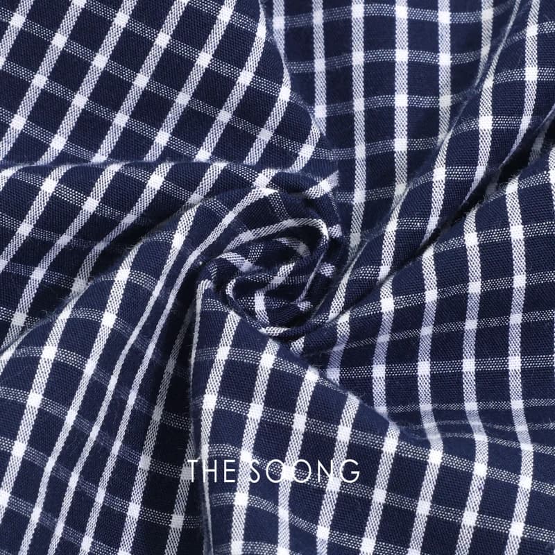 Classic 100% Cotton Tailored Check Wide-Leg Pants view 6