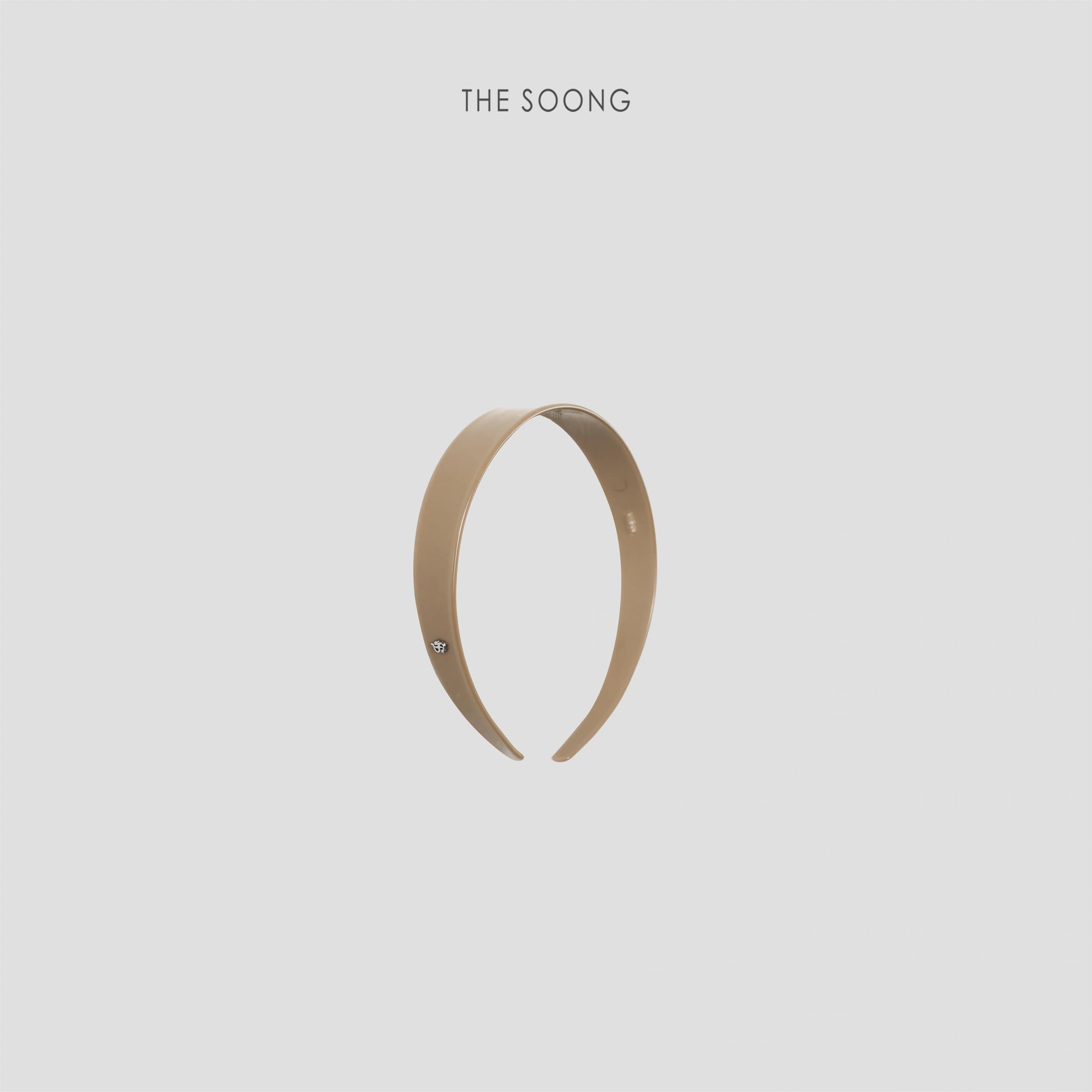 Acetate Glow Wide Glossy Contrast Metal-Logo Headband view 4