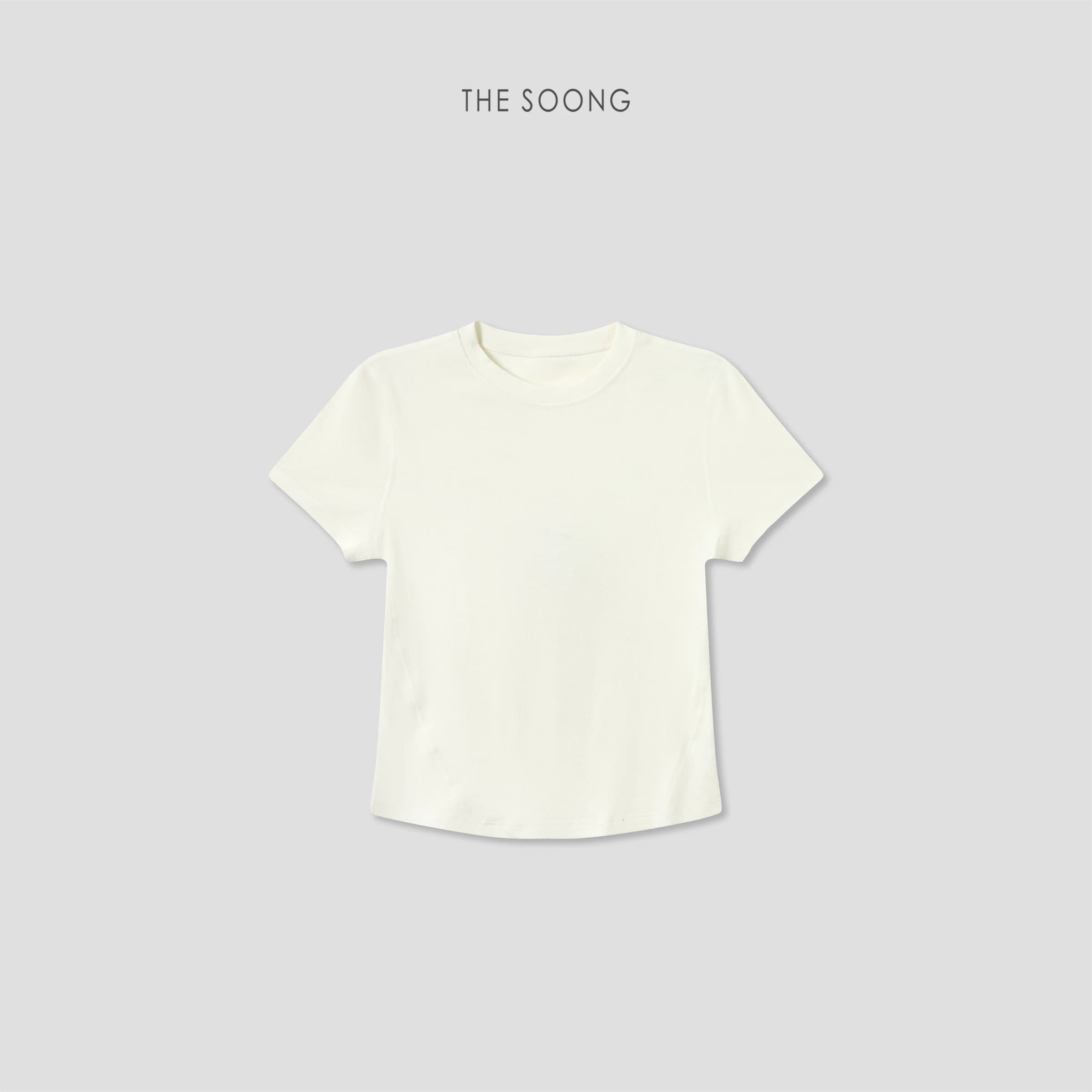 Lightweight Acetate Tencel Wool-Blend Soft T-Shirt view 4
