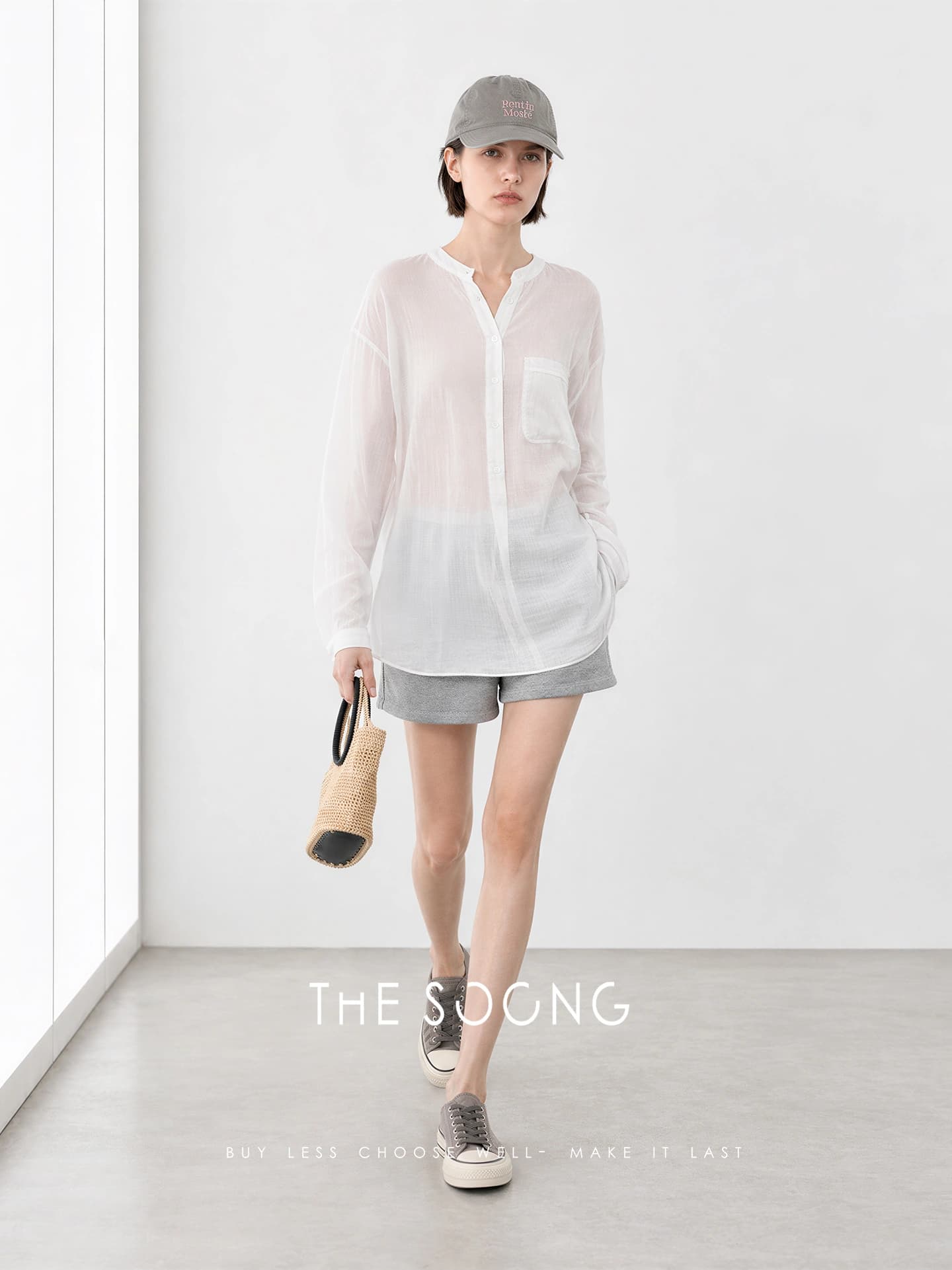 100% Linen Stone-Washed Relaxed Long-Sleeve Shirt view 6