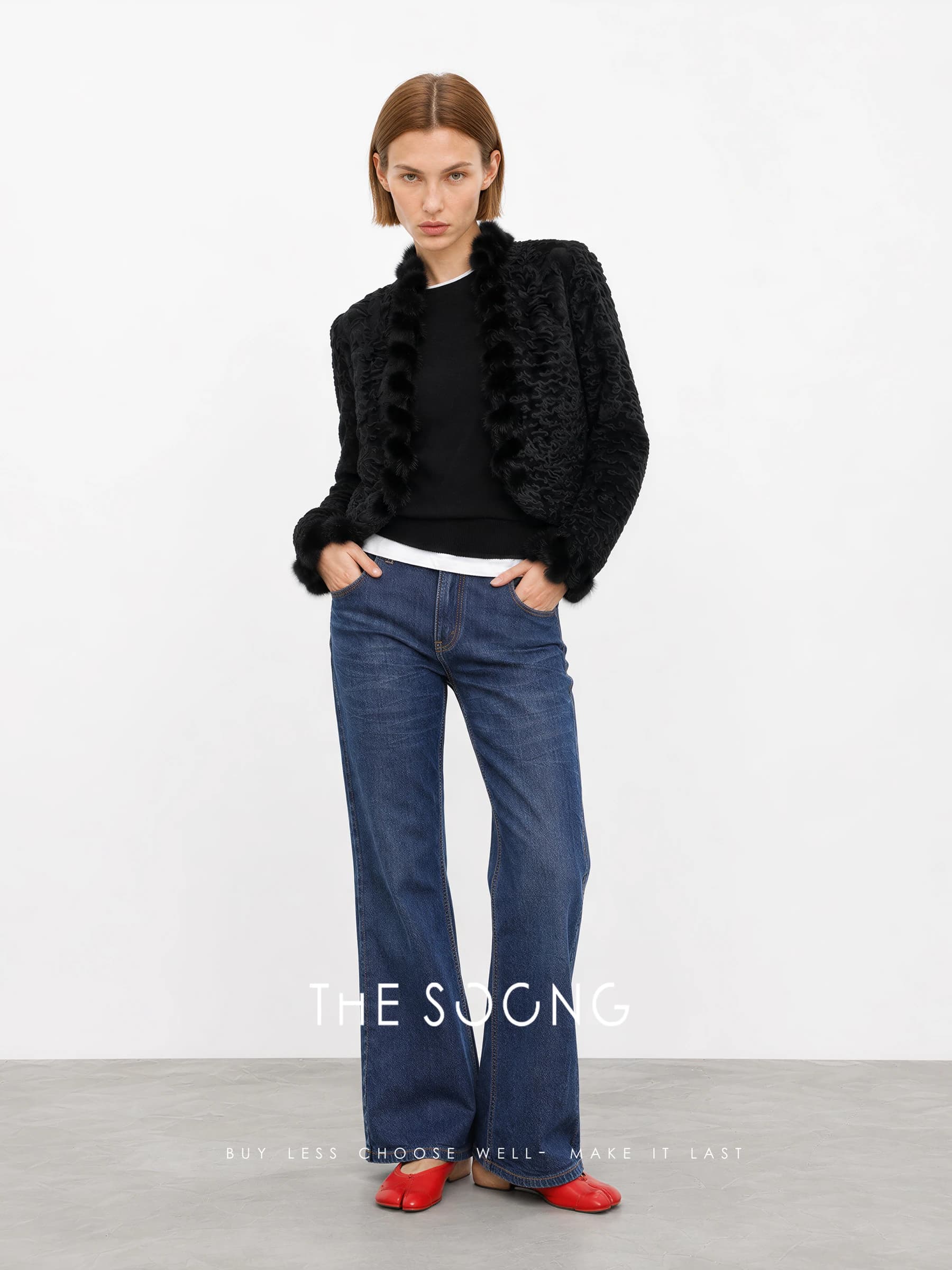 Italian Candiani Mid-Rise Stretch Denim Jeans view 4