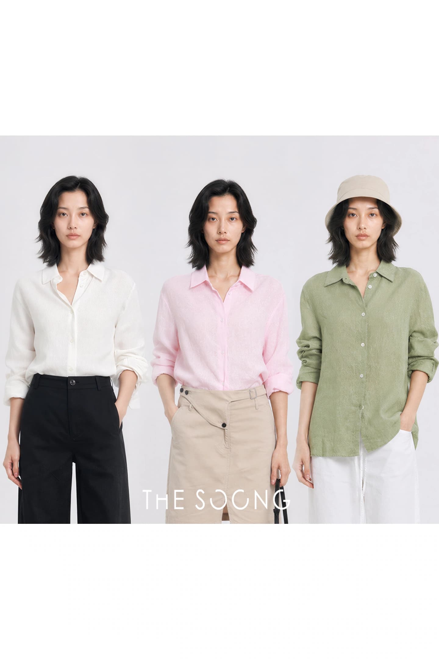 Quiet Luxury 100% Linen Textured Collared Shirt view 2