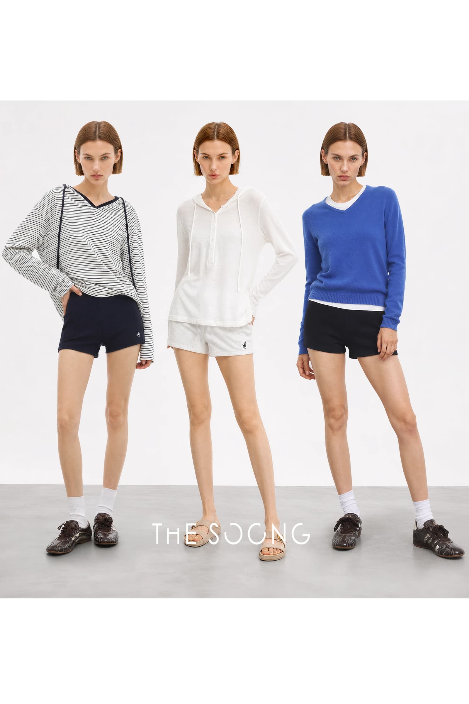 Hot Pants Stretch Cotton Mid-Rise Shorts view 2