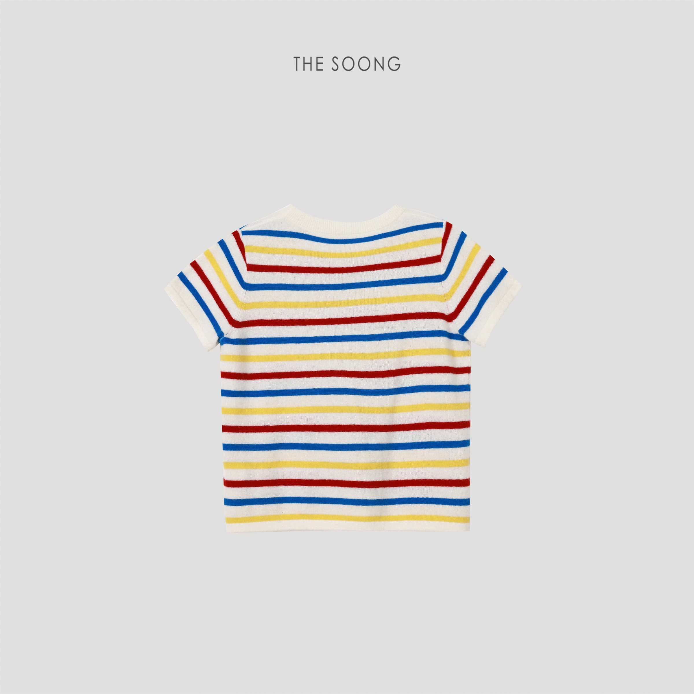 Australian Wool Rainbow Stripe Knitted Sweater view 7
