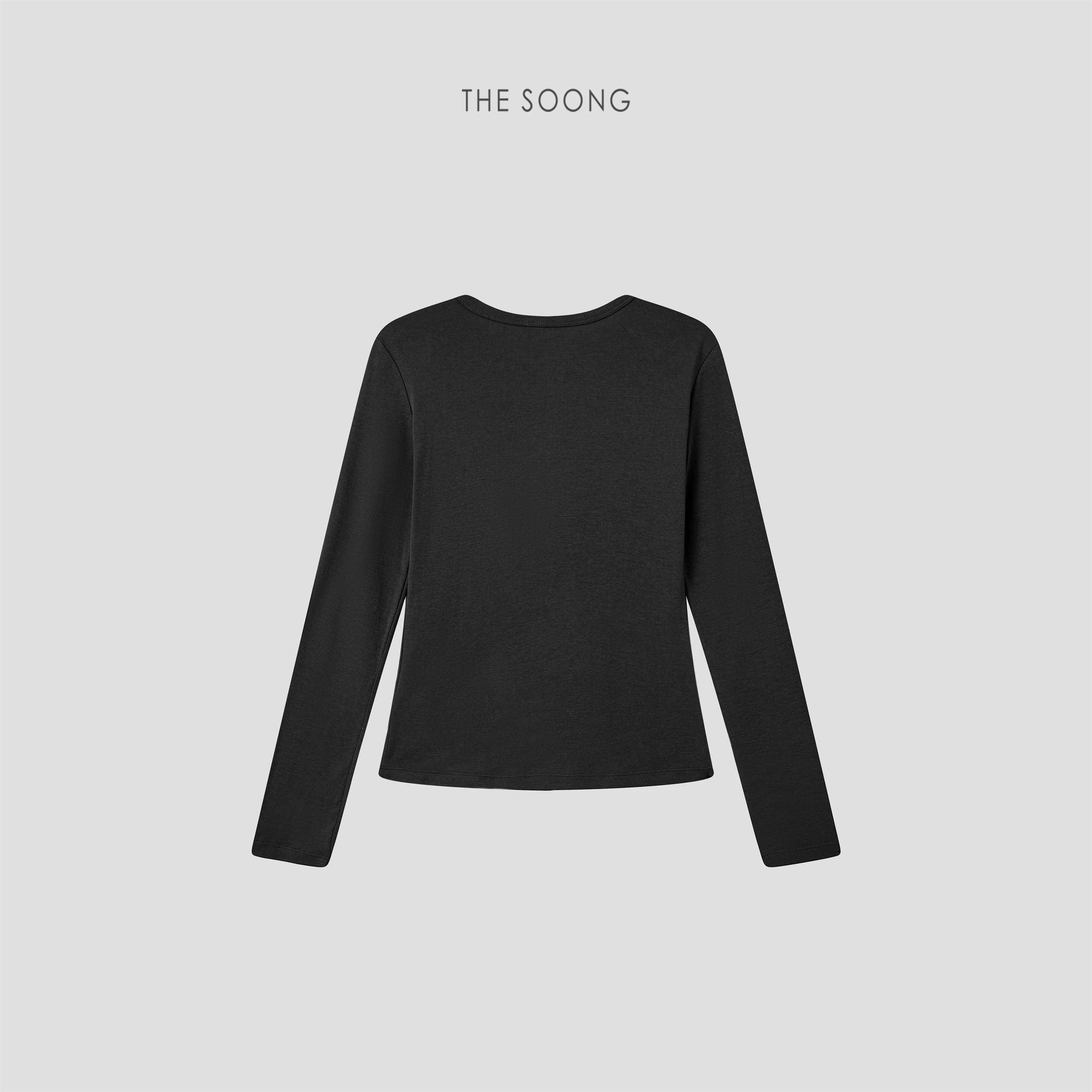 Minimal Henley Long-Sleeve Top view 8