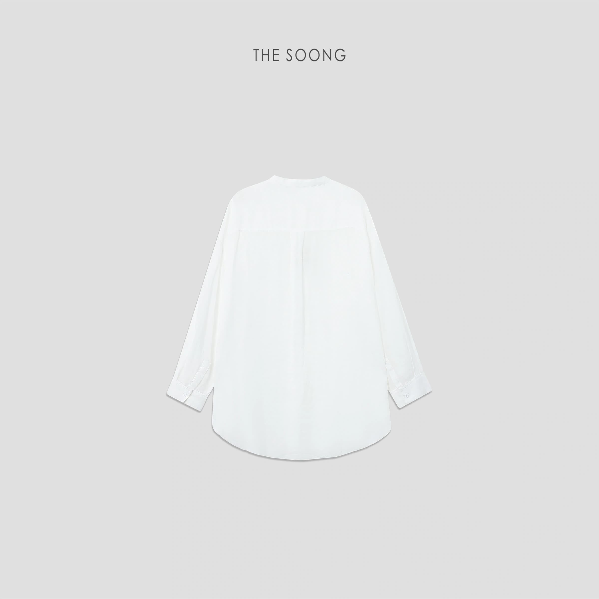 100% Linen Stone-Washed Relaxed Long-Sleeve Shirt view 7