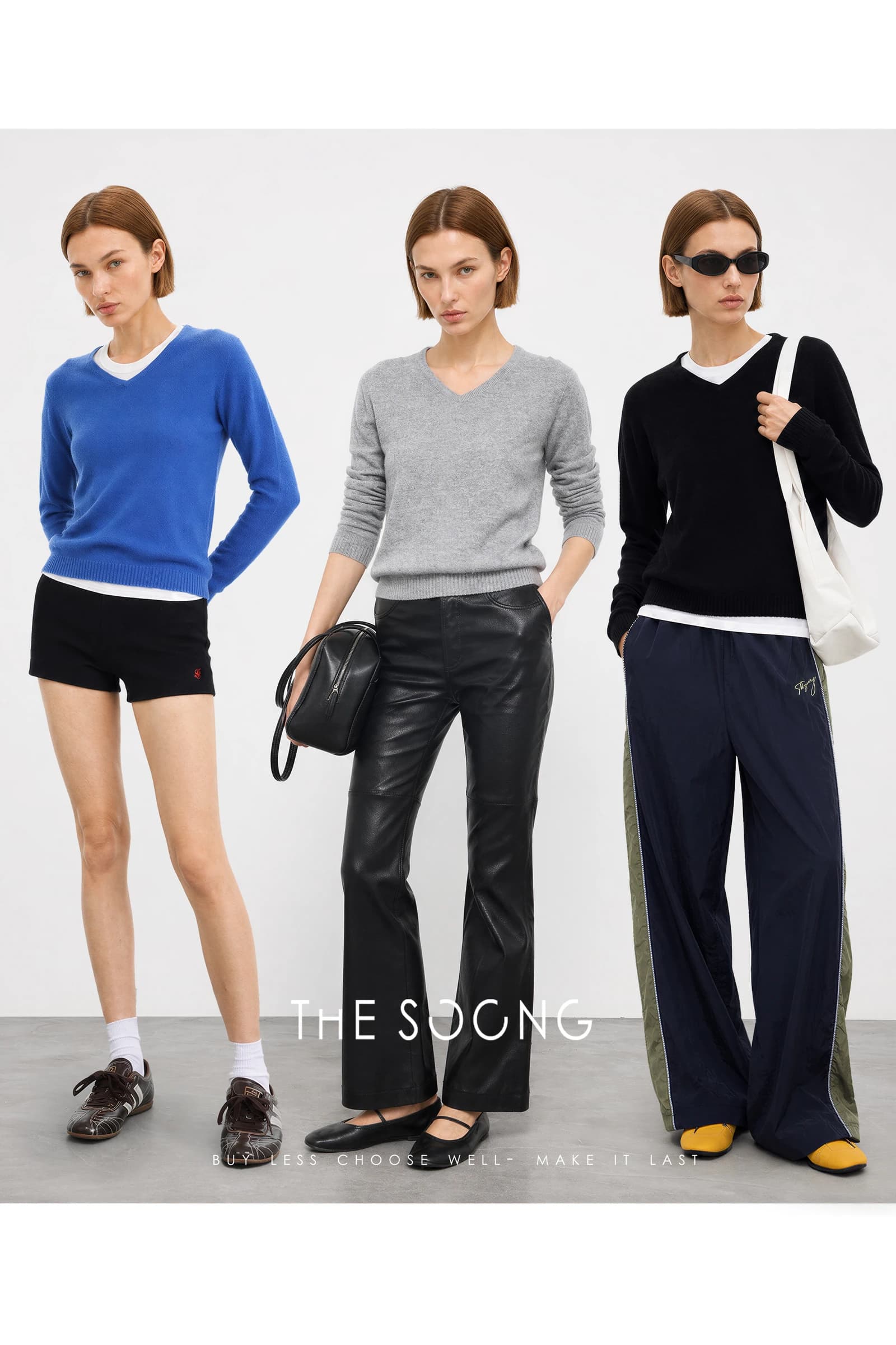 Timeless Consinee 100% Cashmere V-Neck Sweater view 2