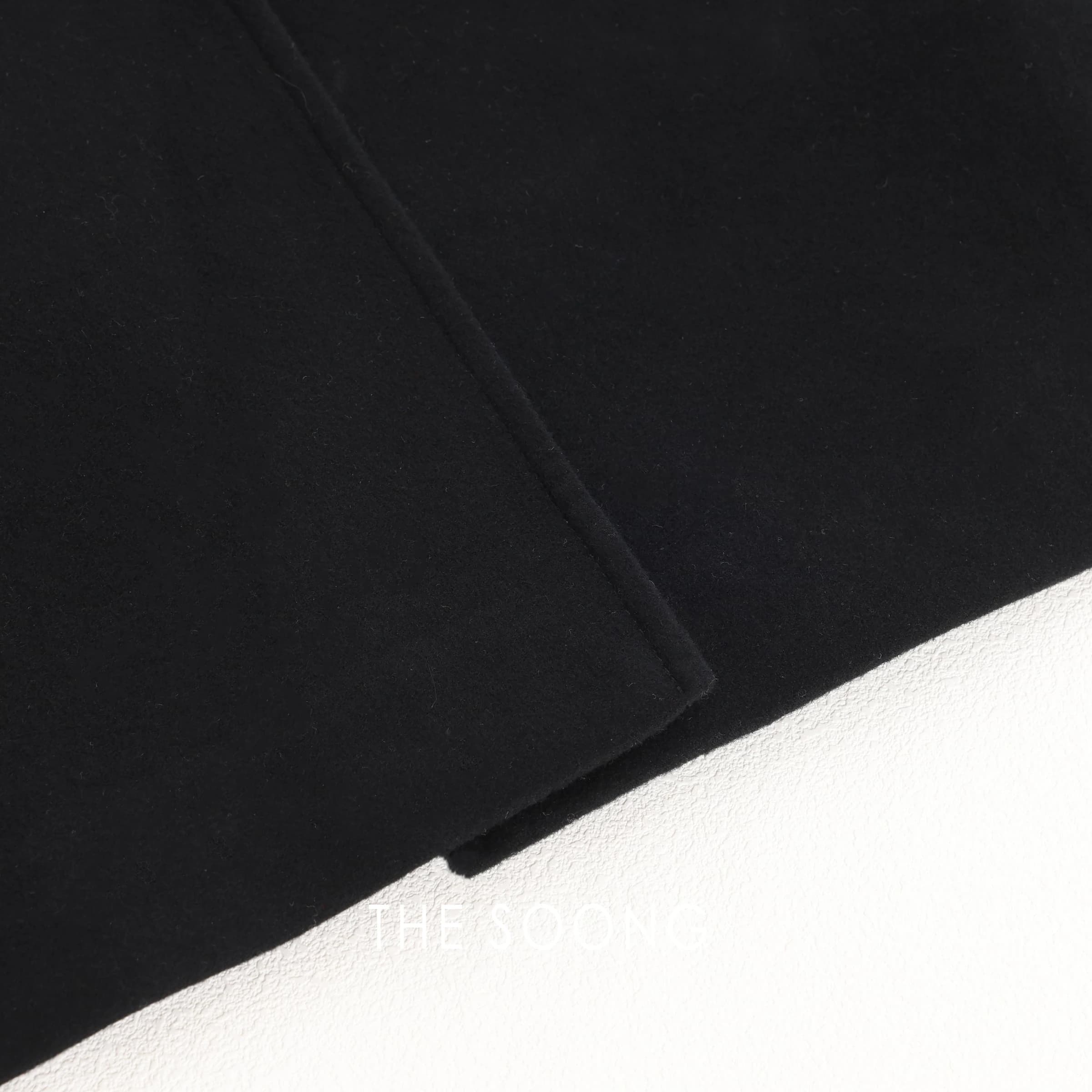 Paris Coat — Selected Wool-Cashmere Blend Warm Black Outerwear view 3