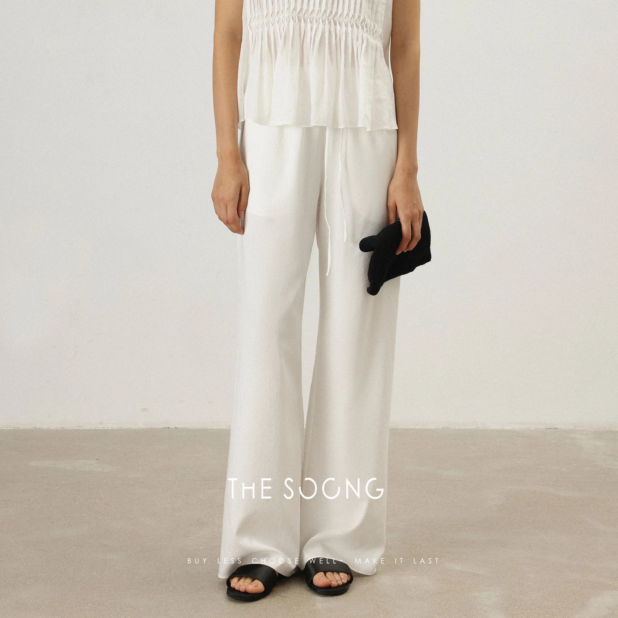 Lyocell-Blend Elastic-Waist Casual Trousers view 5