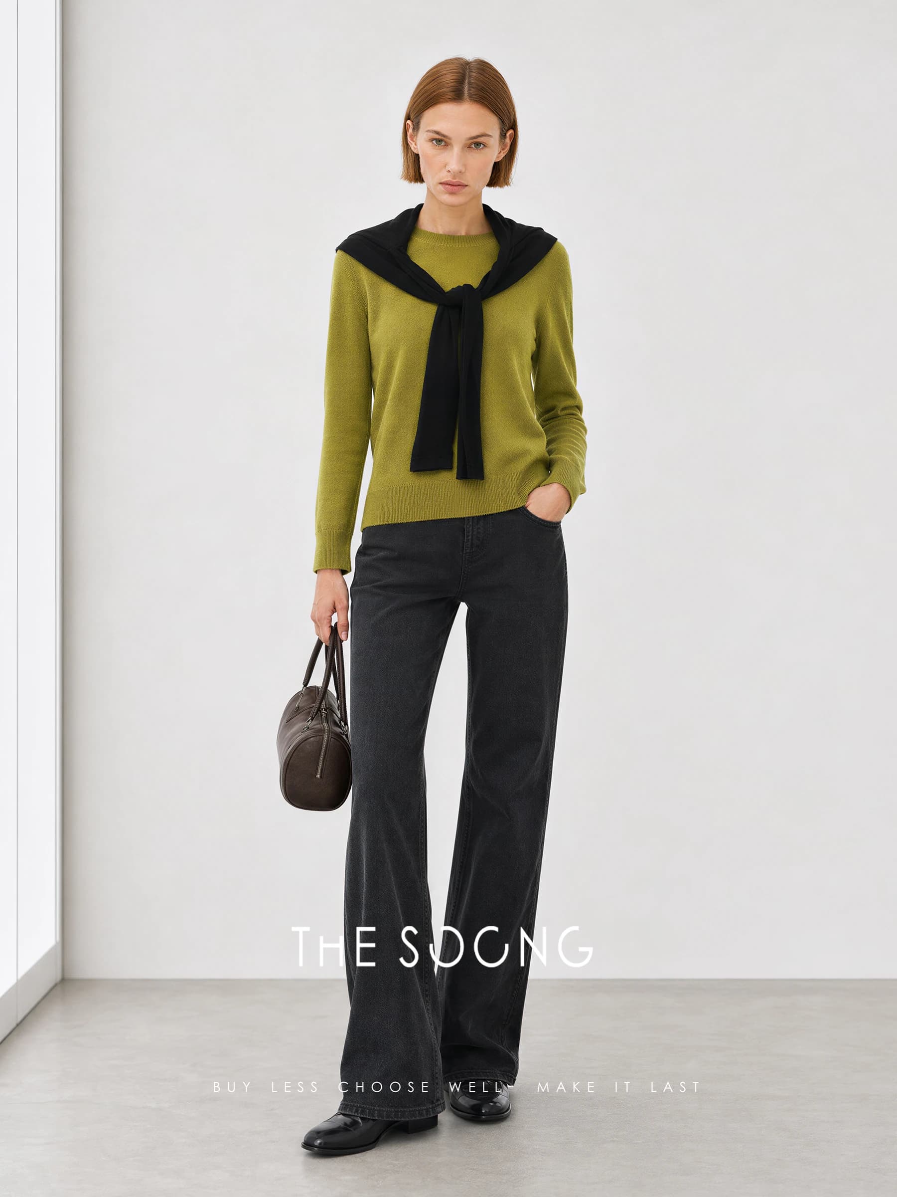 Spring Slim Straight-Leg Cotton-Feel Jeans view 4