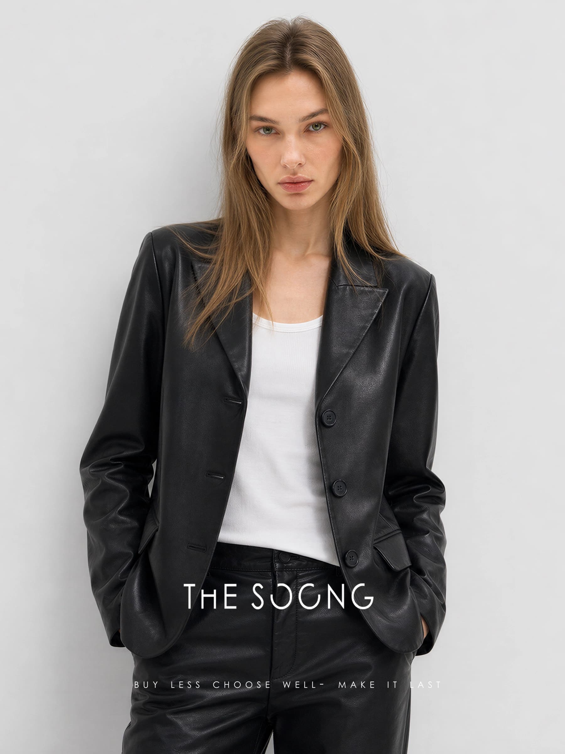 Kendall Leather Classic Matte Lambskin Jacket view 6