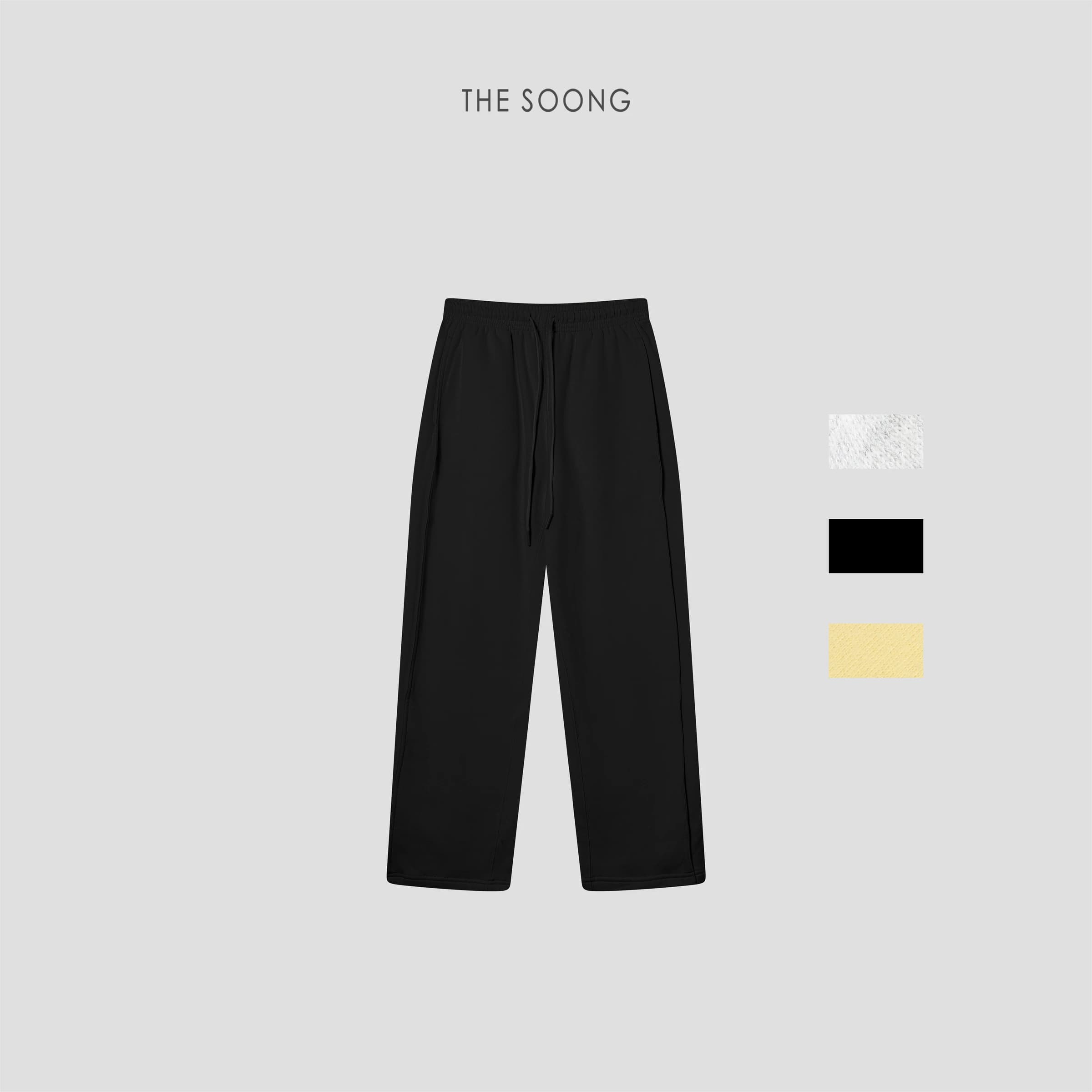 Women's Thick Fleece-Lined 100% Cotton Garment-Washed Tapered Sweatpants view 1