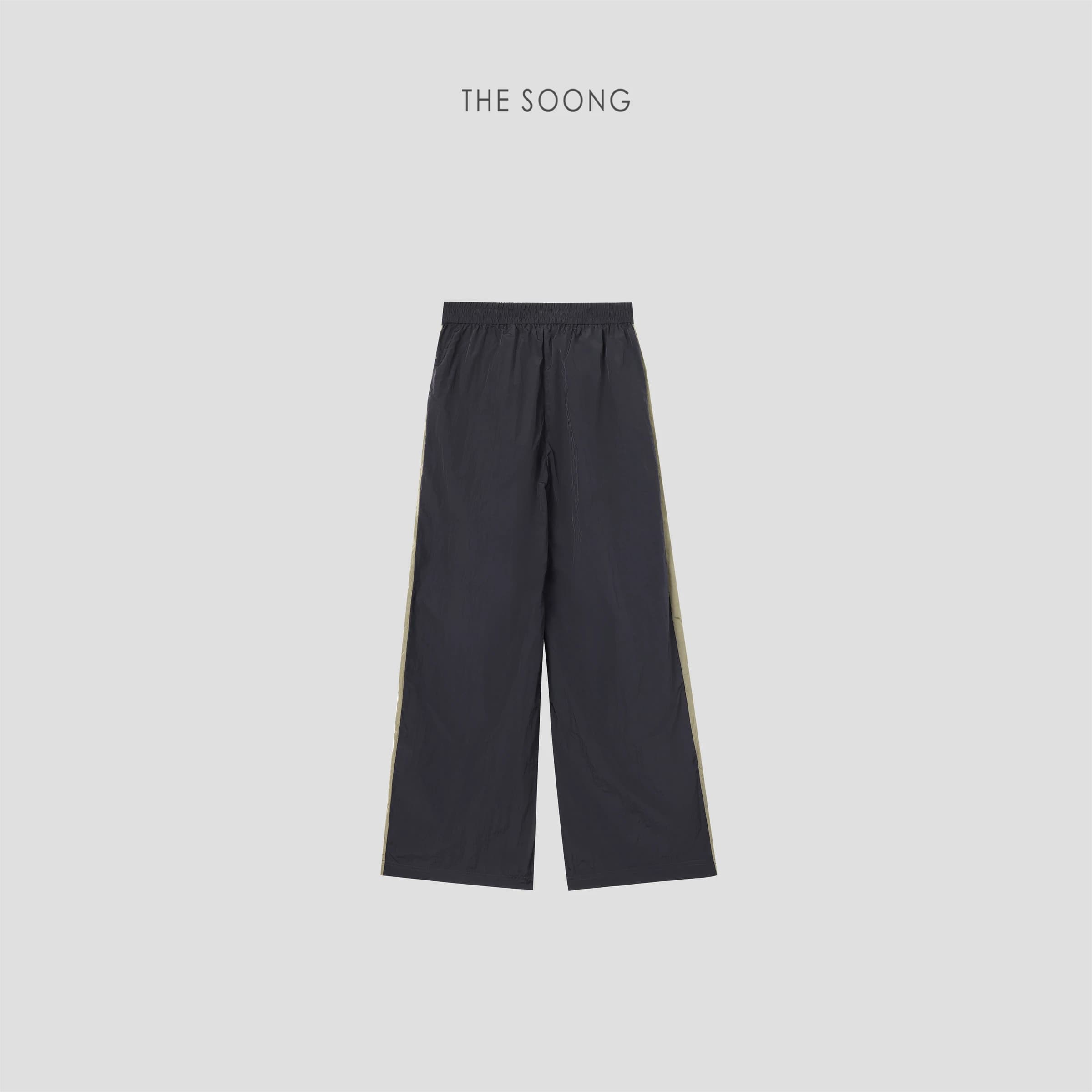 Retro Sport 100% Nylon Water-Repellent Contrast Pants view 6