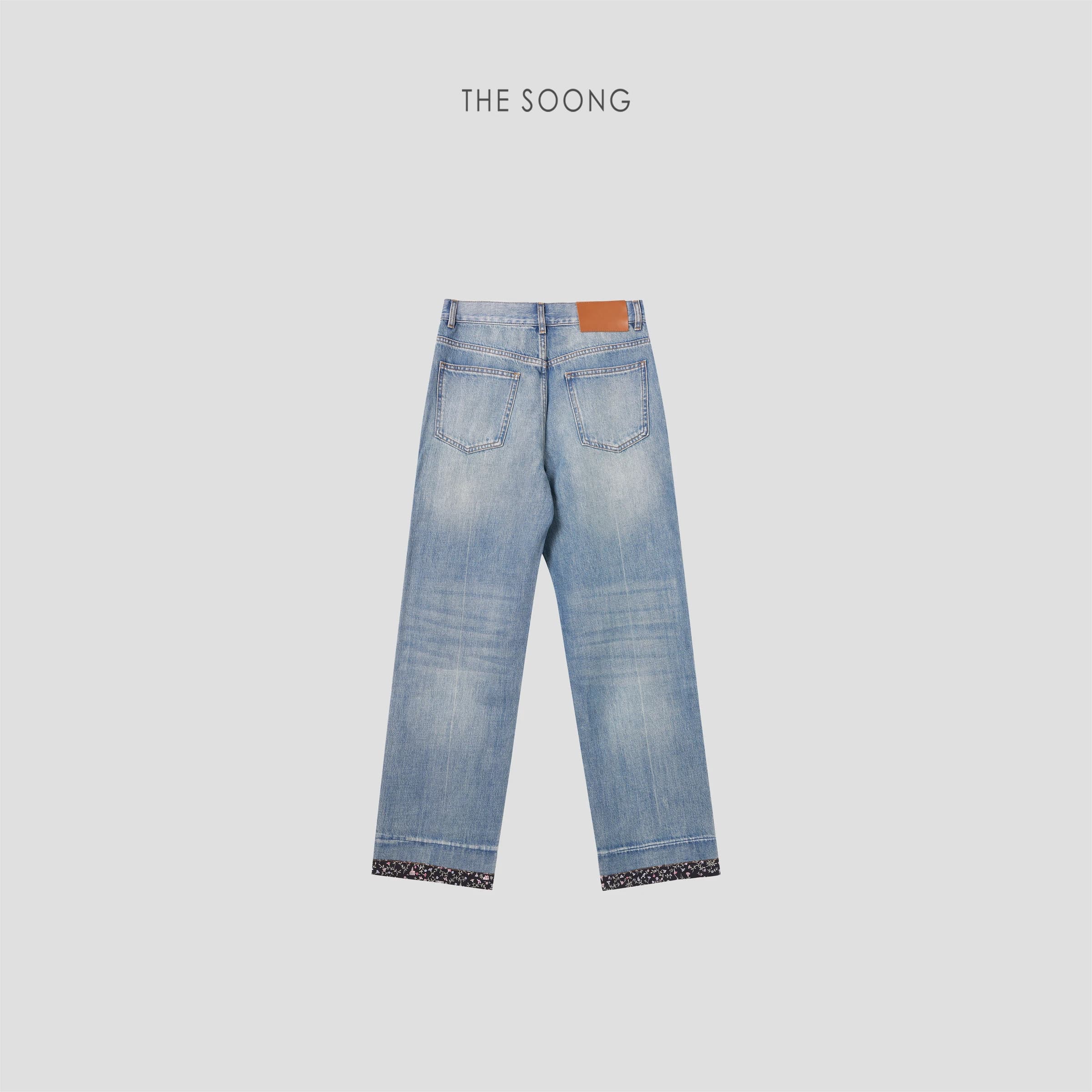 THESOONG フローラル 12oz ヘビーウェイトコットン ヴィンテージ加工ジーンズ - 7694 view 3