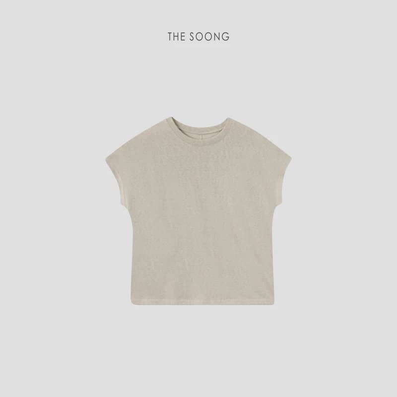 Linen-Cotton Blend Flutter-Sleeve Top view 16