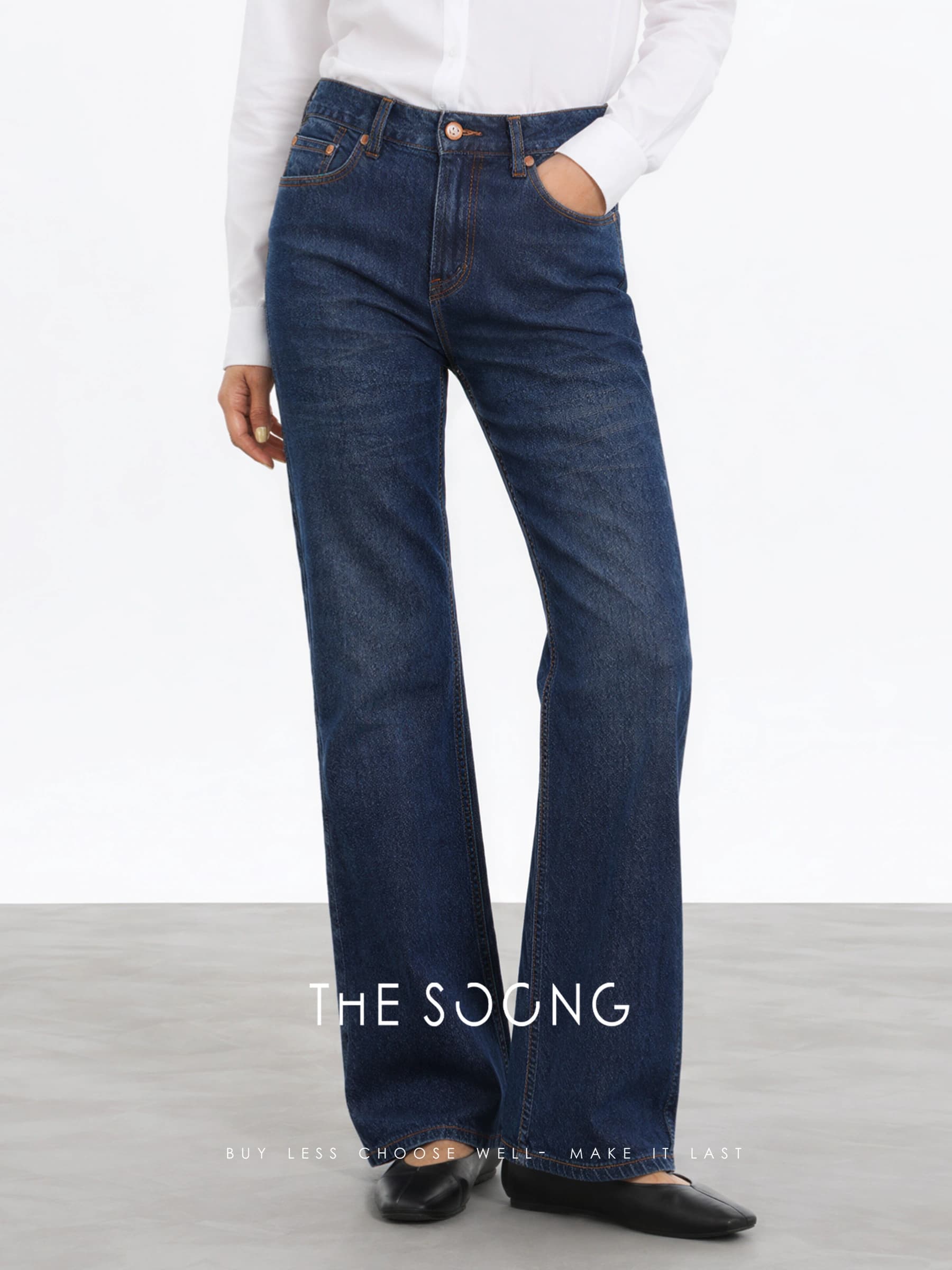 Italian Candiani Mid-Rise Stretch Denim Jeans view 2