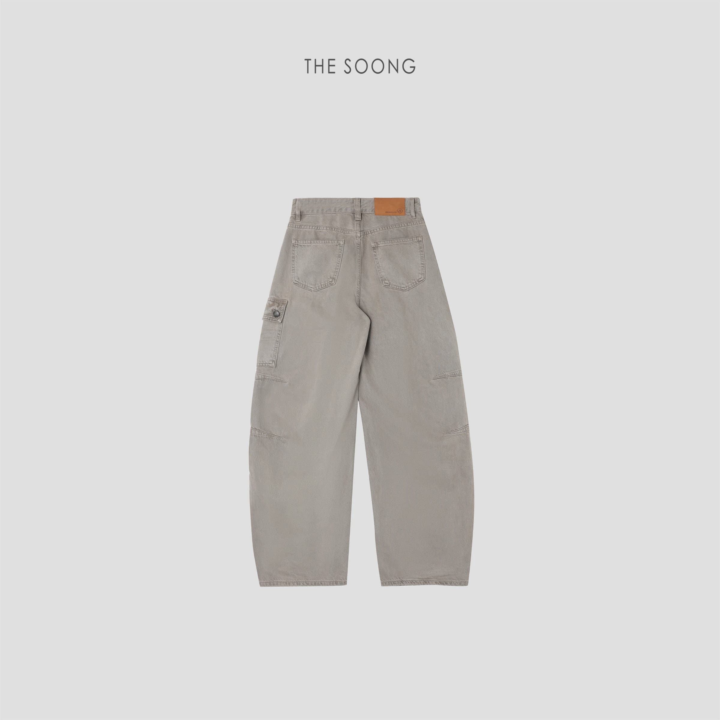 Palm Cargo Pants — American Vintage Lightweight Mid-Rise Zip-Fly Non-Stretch Utility Jeans for Women view 2