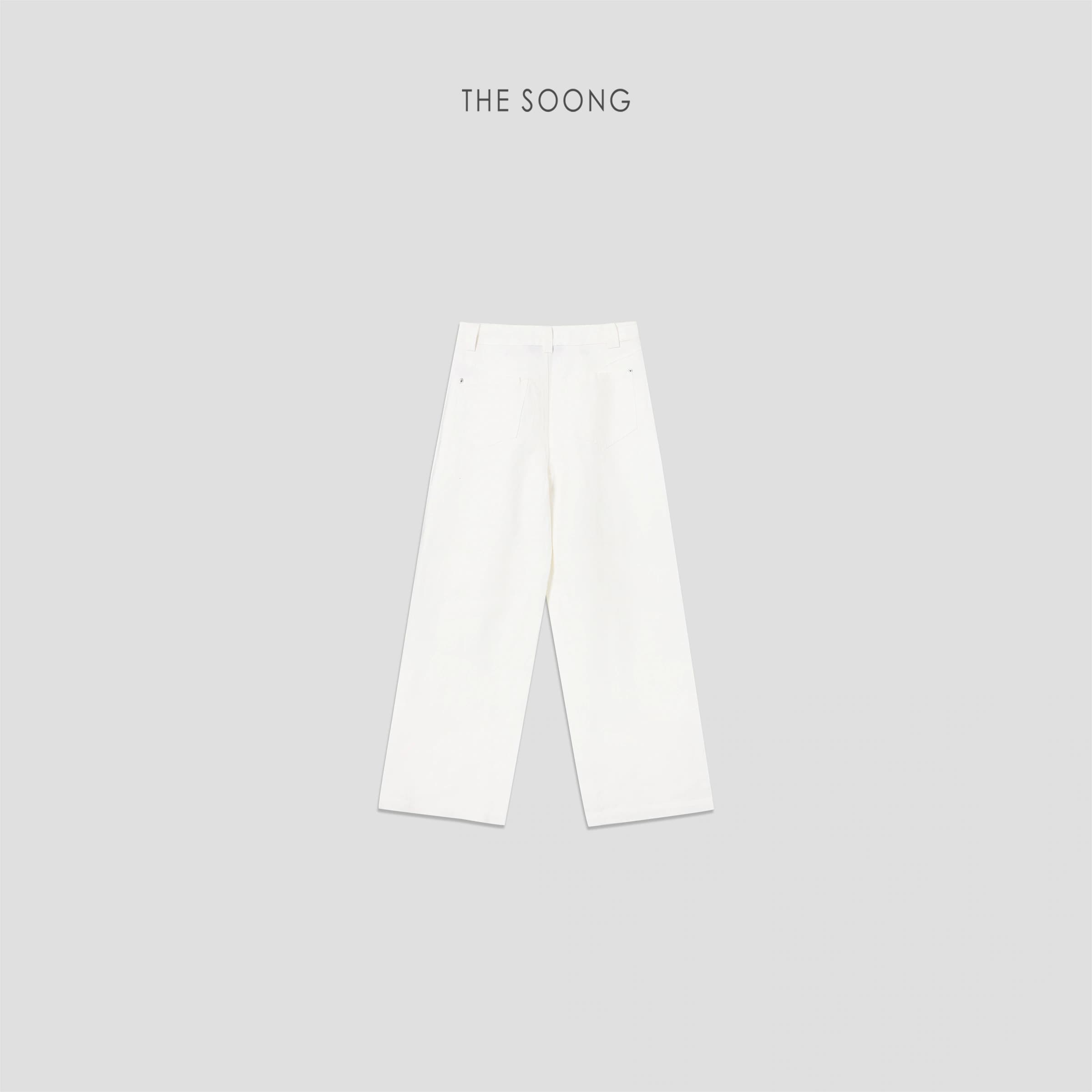 Fresh White Mid-Rise Relaxed Straight-Leg Jeans view 3