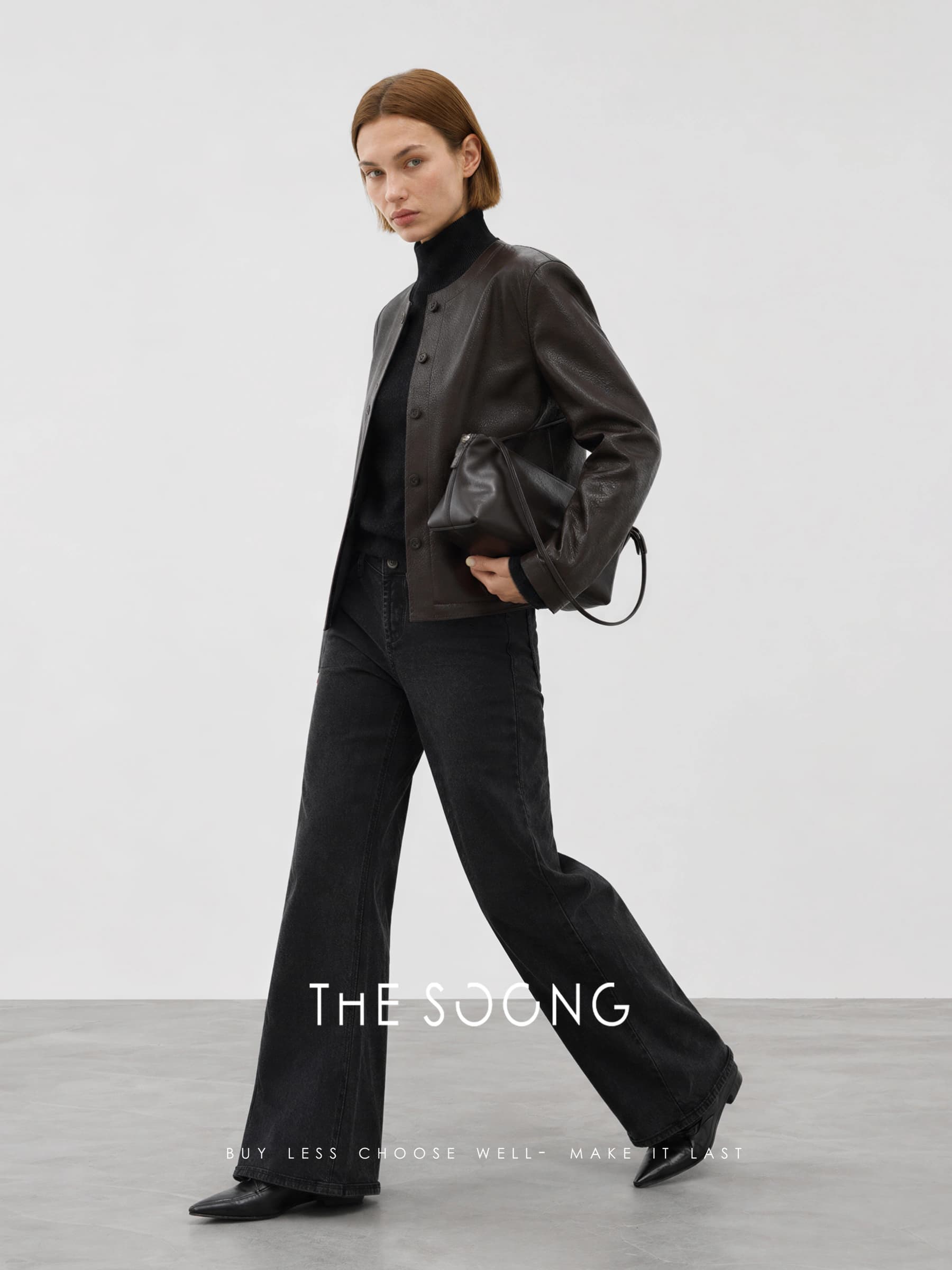 Leather Poem New Zealand Lambskin Cropped Jacket view 5