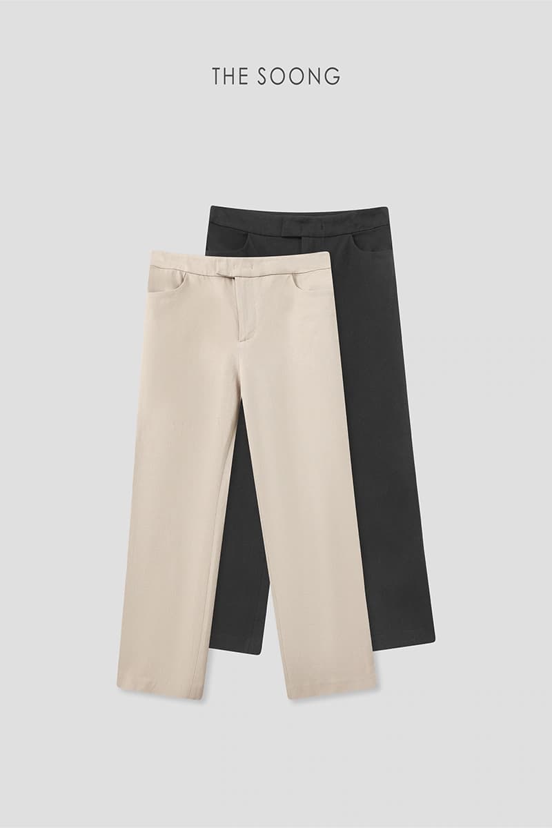 Four-Way Stretch Mid-Rise Straight-Leg Cropped Pants view 7