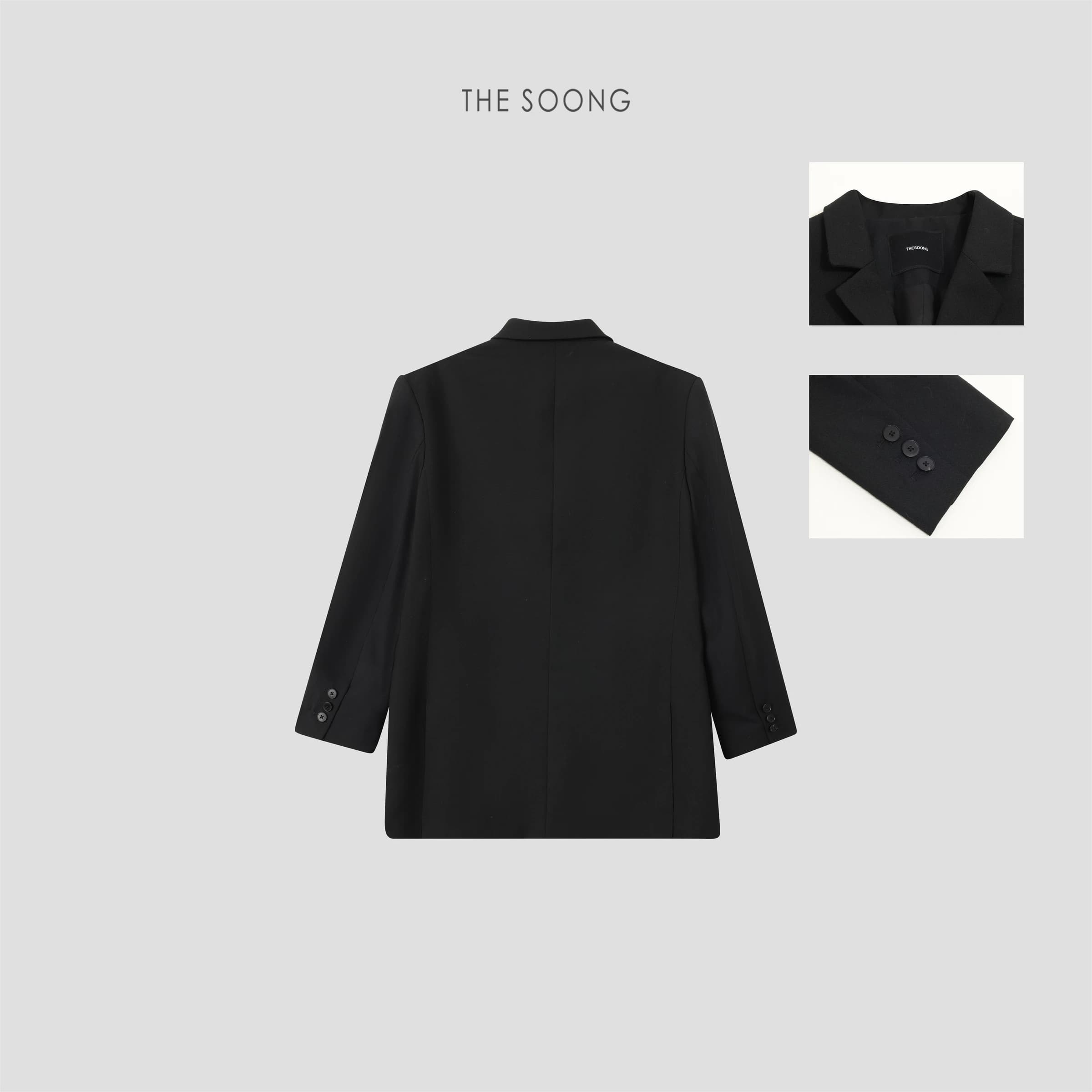 Timeless Silhouette Fine Wool Relaxed Tailored Blazer view 2