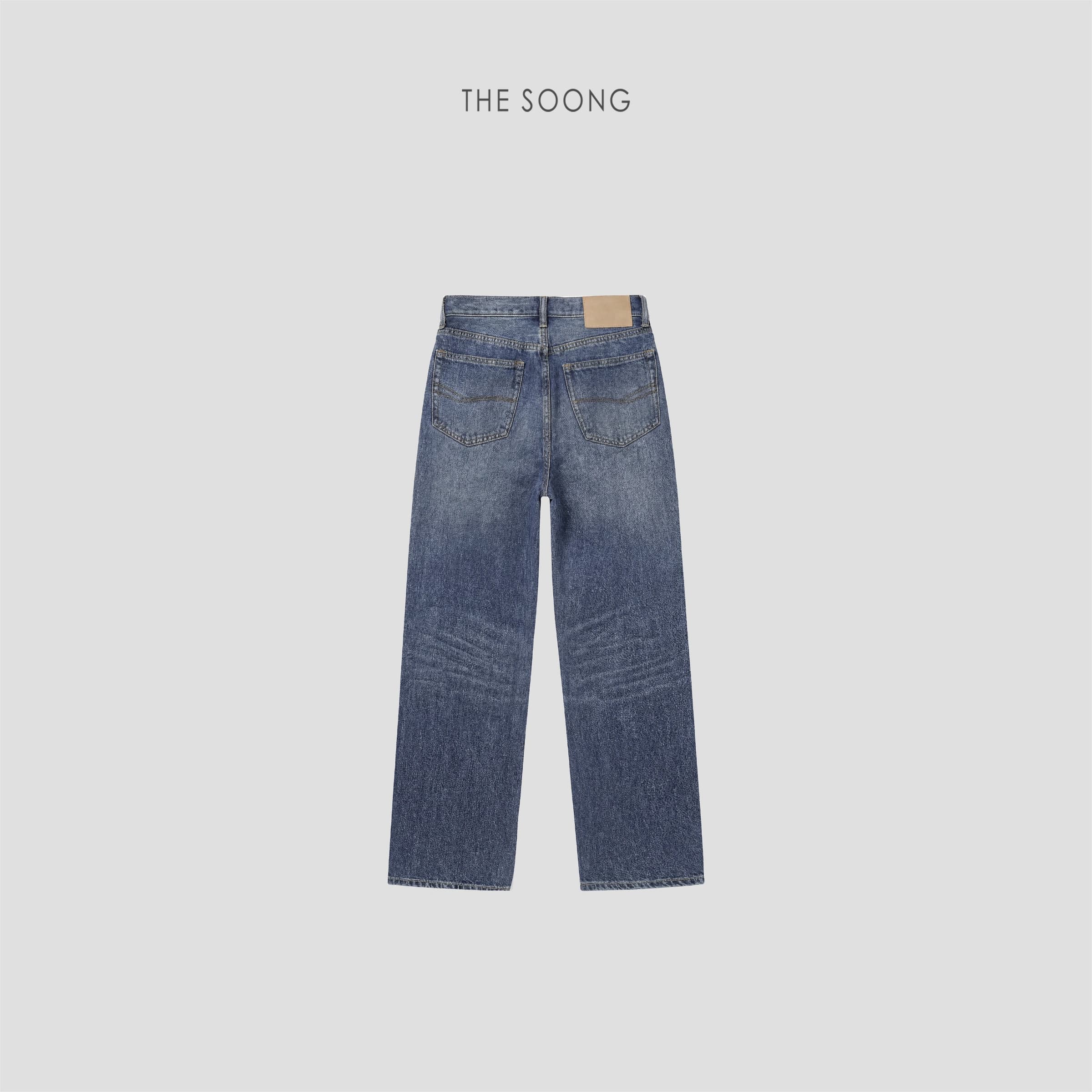 Acetate Tri-Blend Mid-Rise Straight Jeans view 6