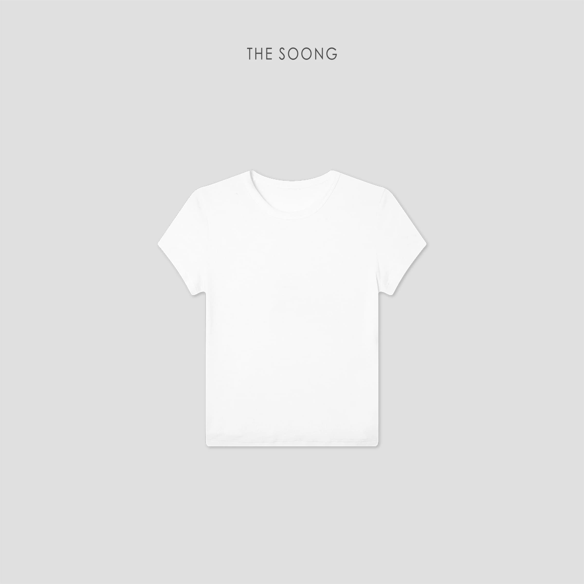 THESOONG「オフデューティー・ホワイトTシャツ」スリムフィット・ストレッチクルーネックTシャツ - 9495 view 5