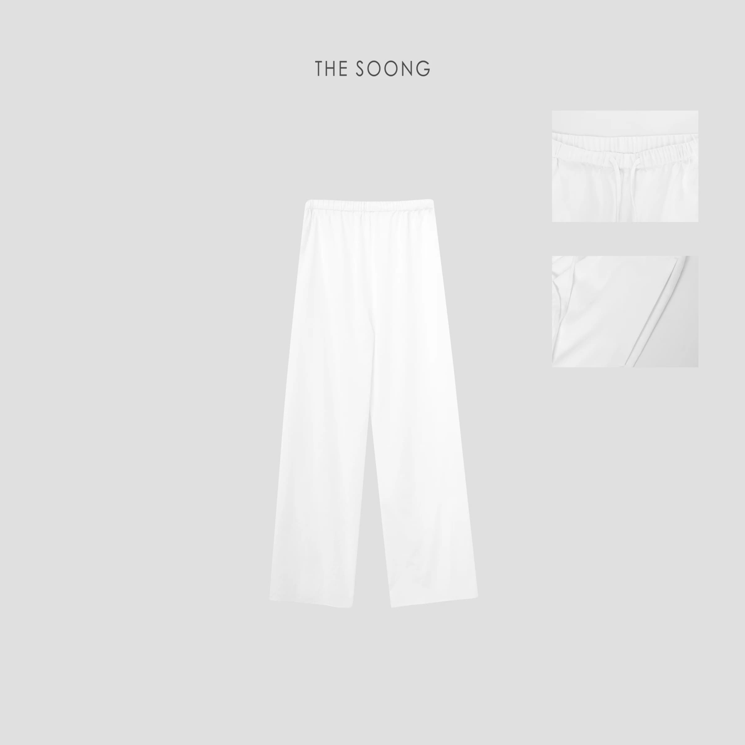 Lyocell-Blend Elastic-Waist Casual Trousers view 7