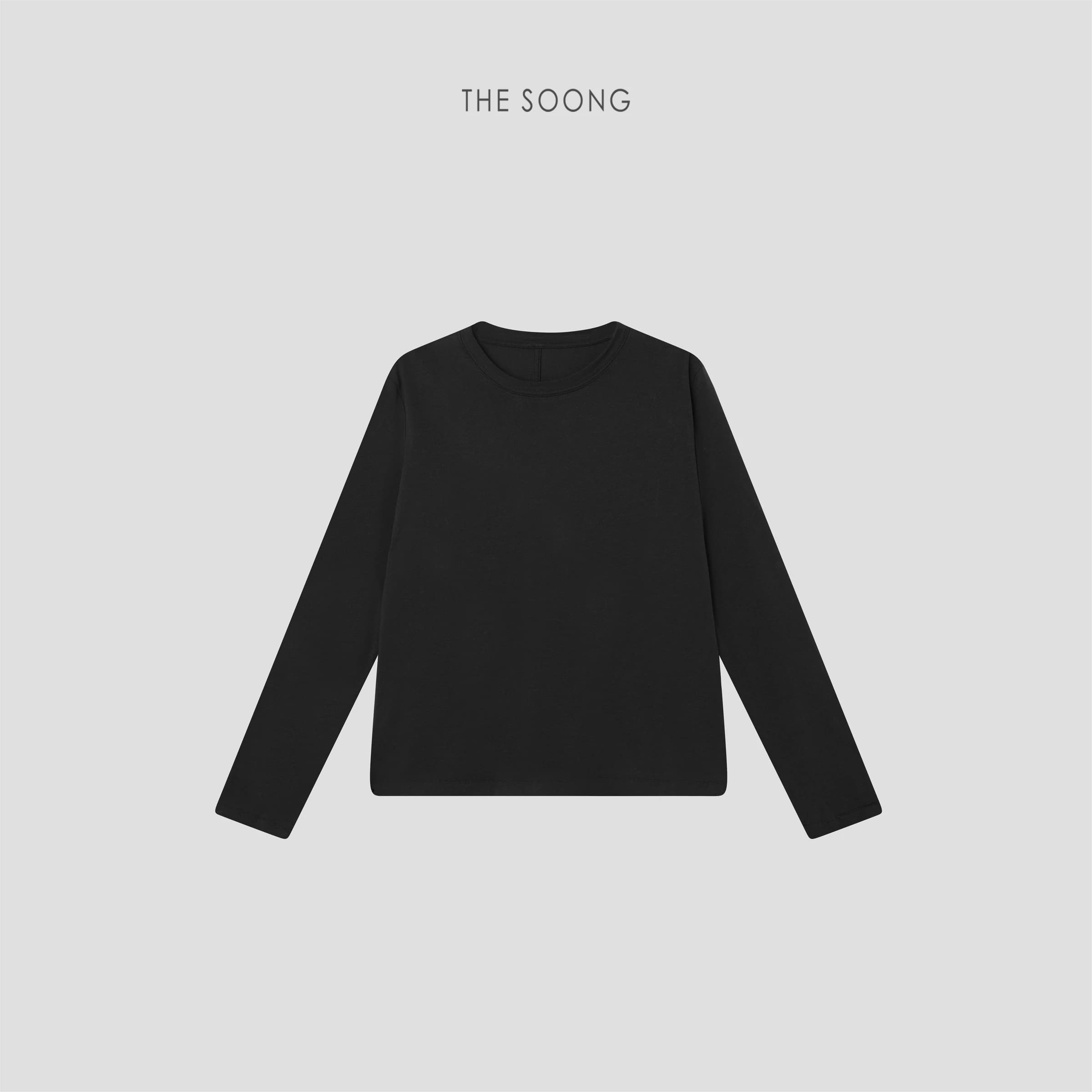 Crewneck Wool Knit Layering Top view 3