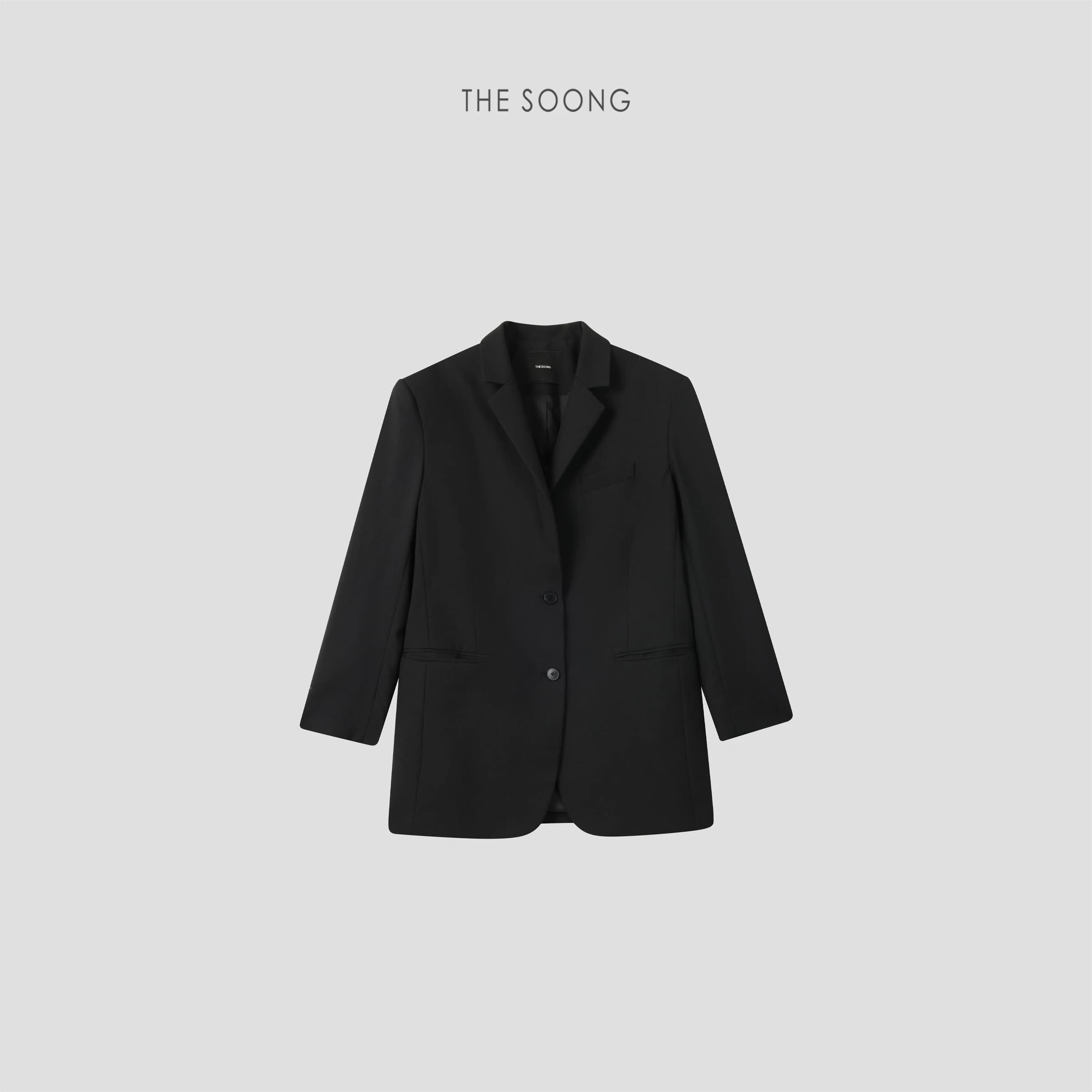 Timeless Silhouette Fine Wool Relaxed Tailored Blazer view 1