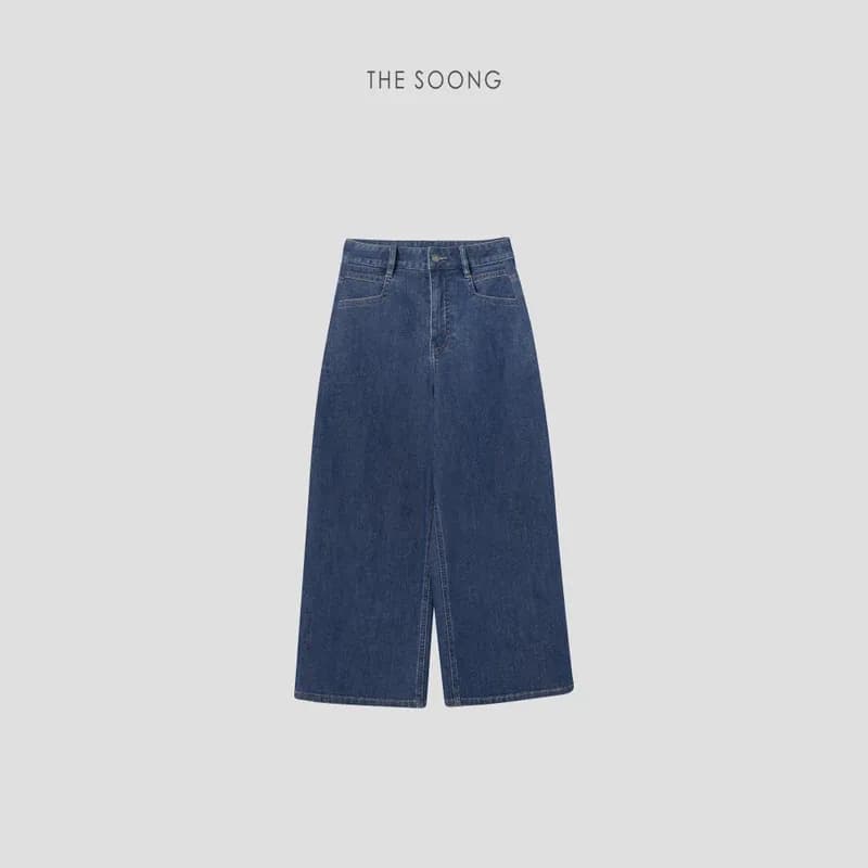 THESOONG ヴィンテージ クロップドトラウザーズ 岡山ロープ染色ウォッシュド-6582