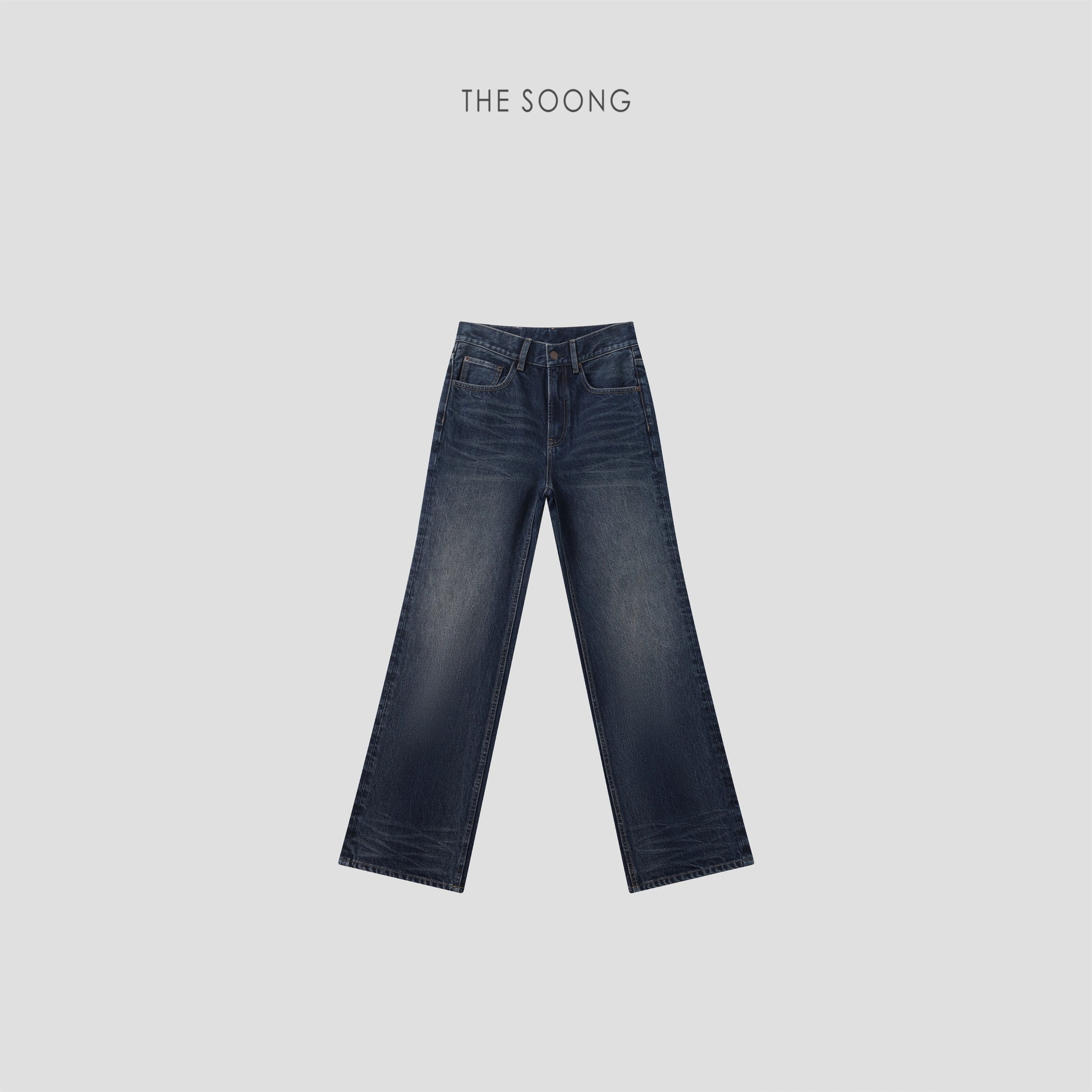Cloud Whisker Vintage Mid-Rise Denim Jeans - 8255