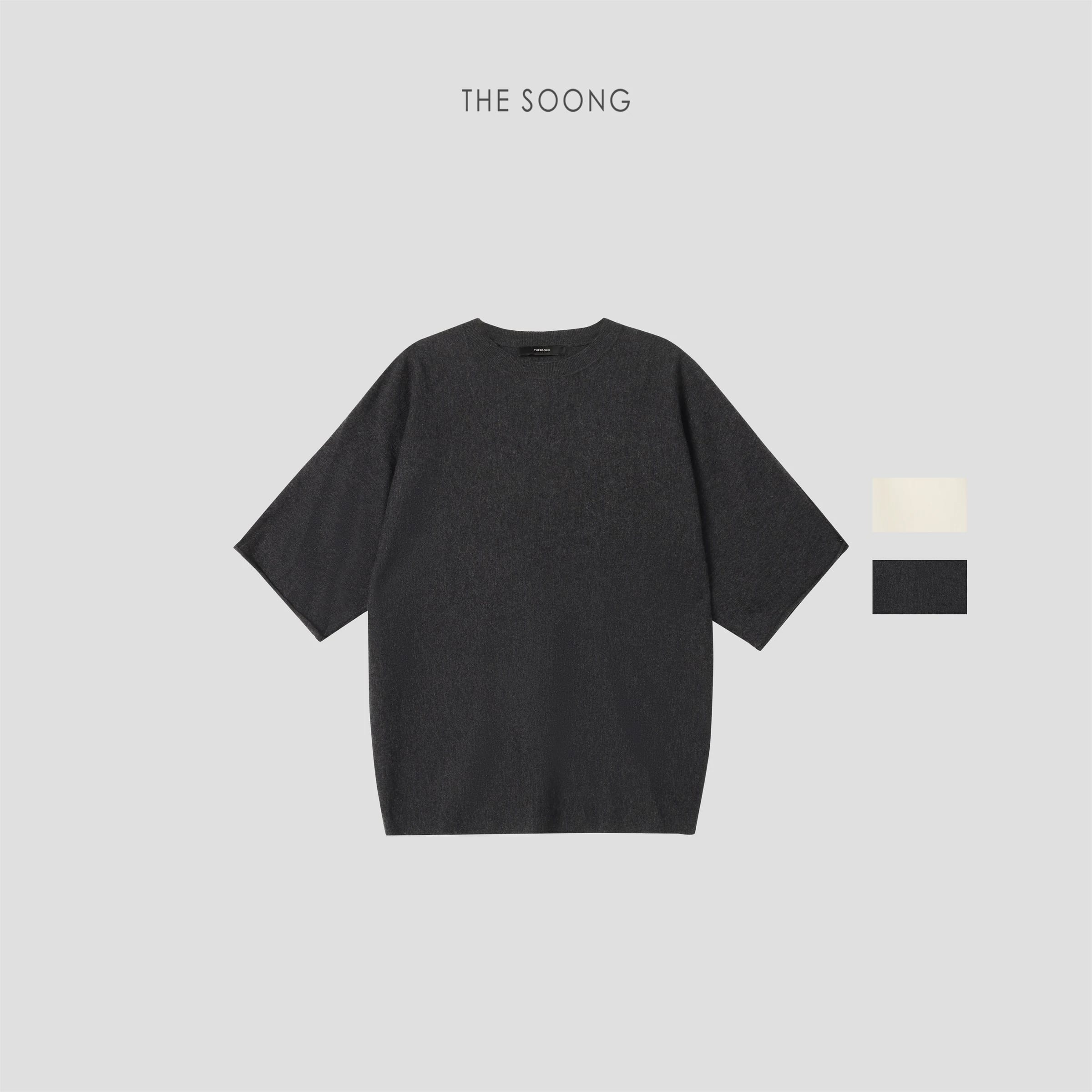 Fine-Knit Acetate-Wool Blend Relaxed Sweater
