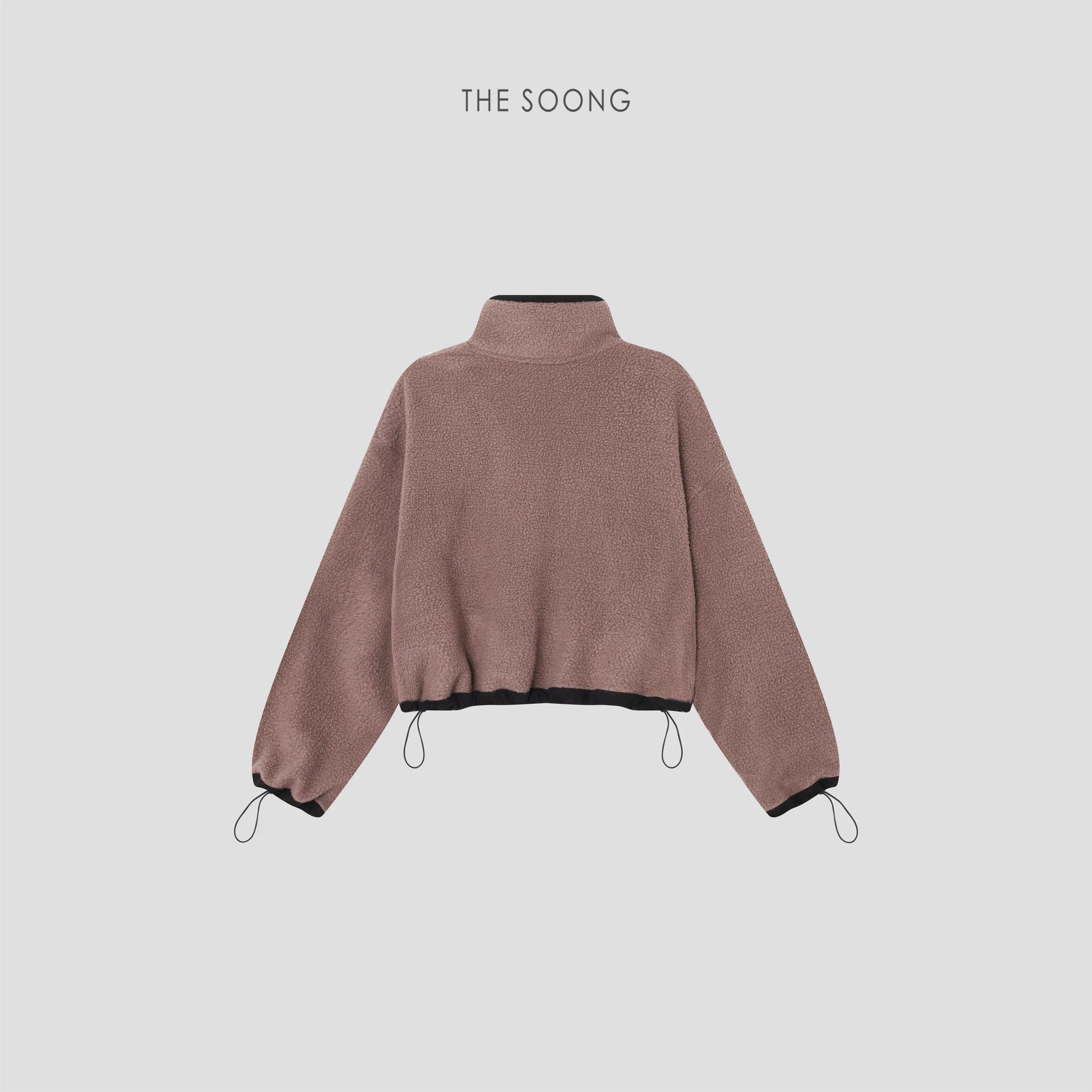 Color-Block Stand-Collar Polar Fleece Sweatshirt alternate view