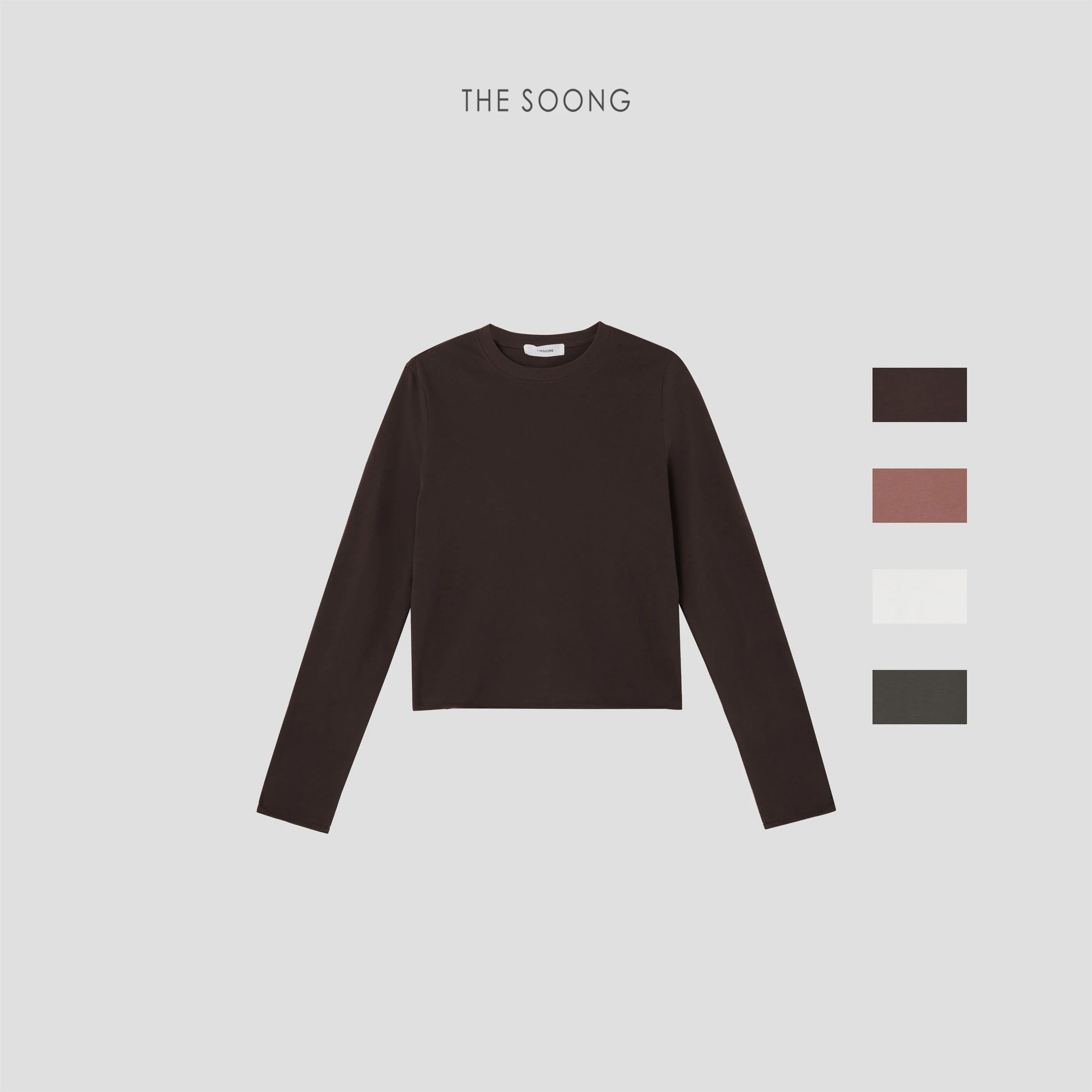 Cotton-Soft Korean Cotton Minimalist Solid-Color Long-Sleeve T-Shirt