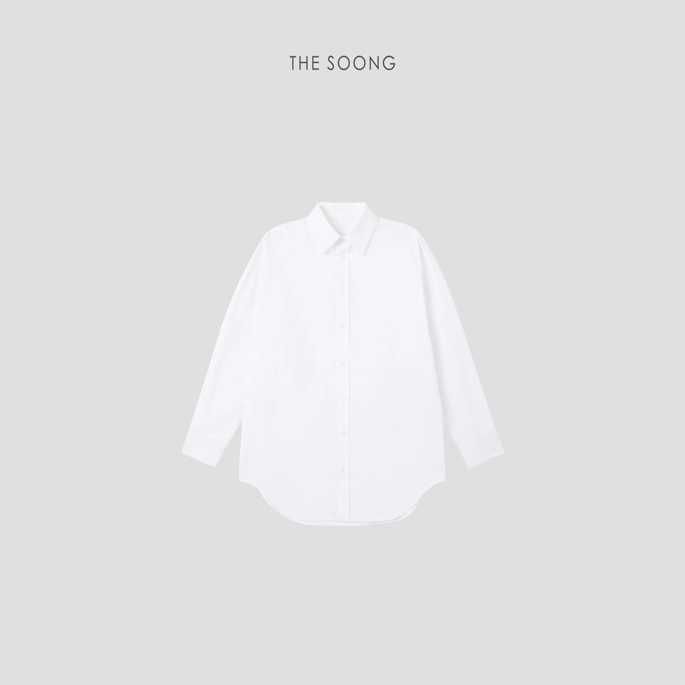 100% Cotton Heavy Enzyme-Washed Softened Structured Relaxed Long-Sleeve Shirt