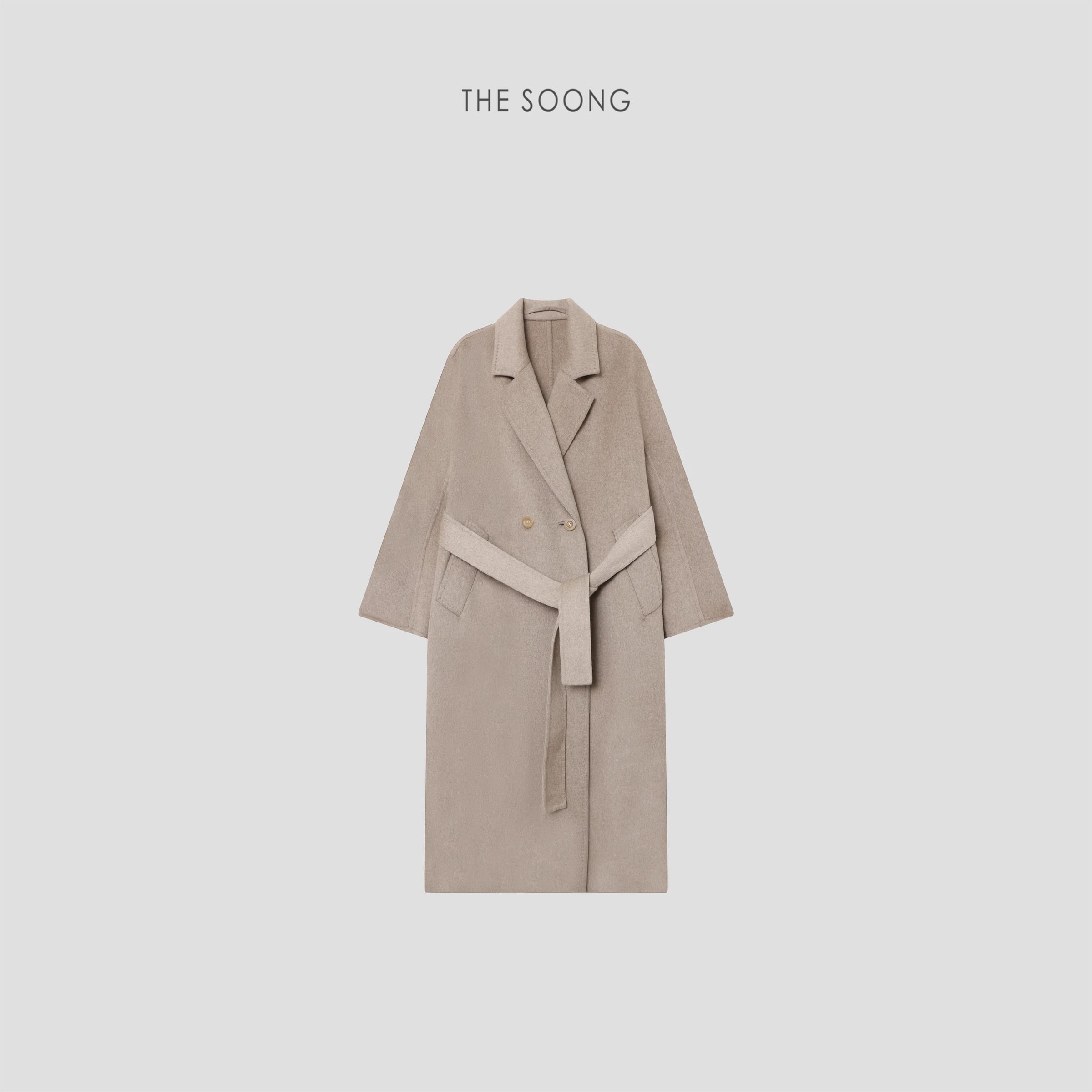 Undyed Cashmere Long Coat