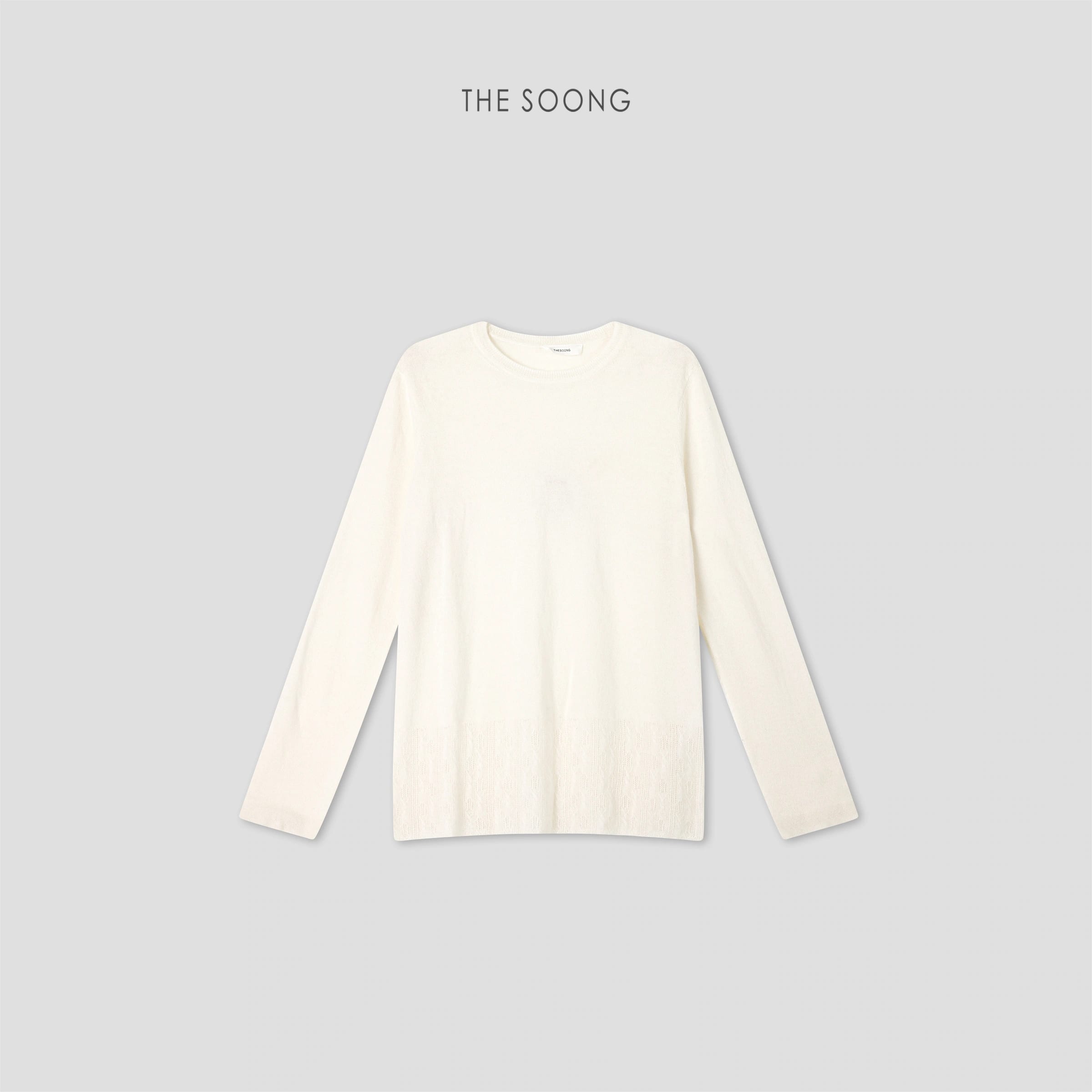 Cloud Cashmere Cashmere-Blend Textured Crewneck Sweater