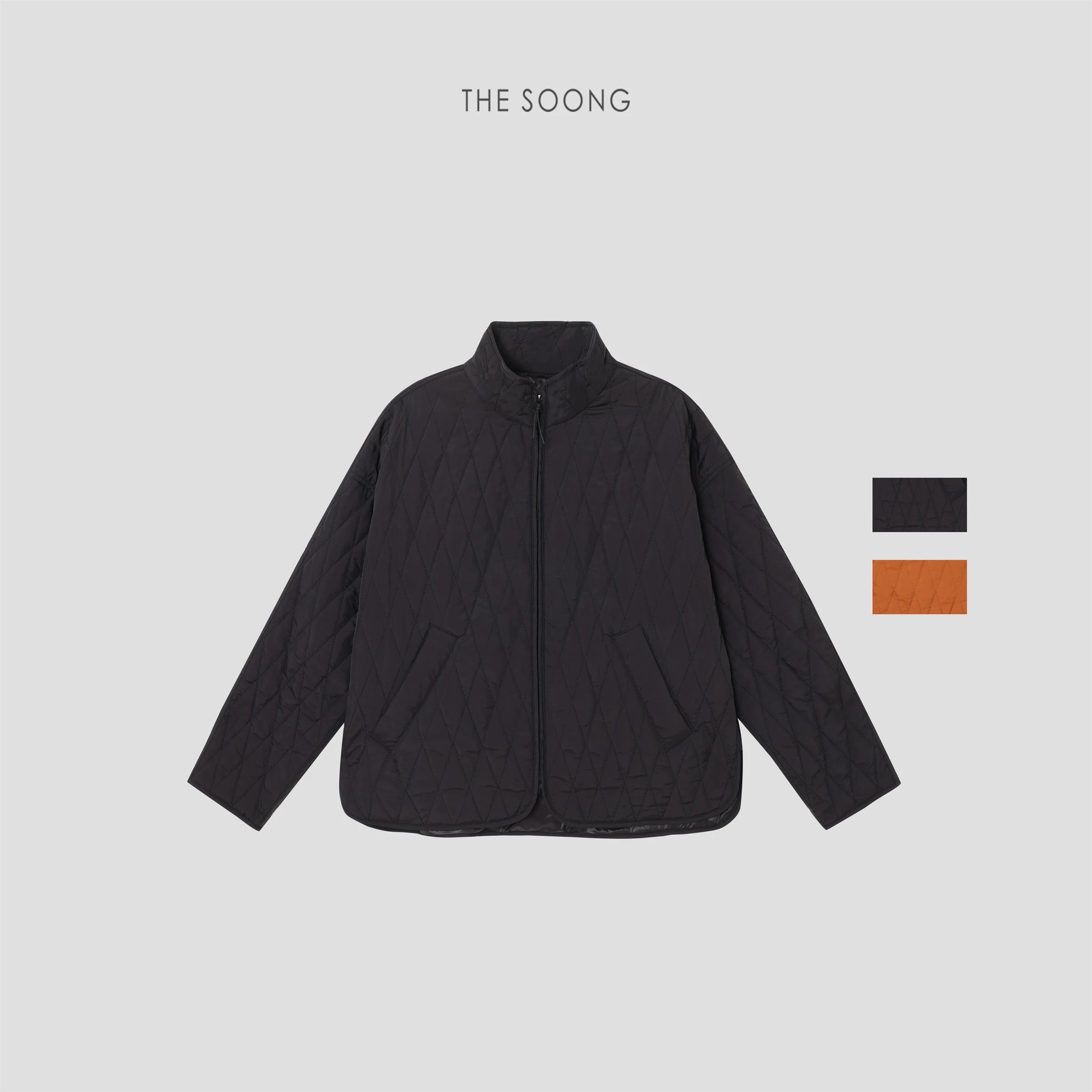 New Fall/Winter Stand-Collar Zip-Up Short Puffer Jacket for Women