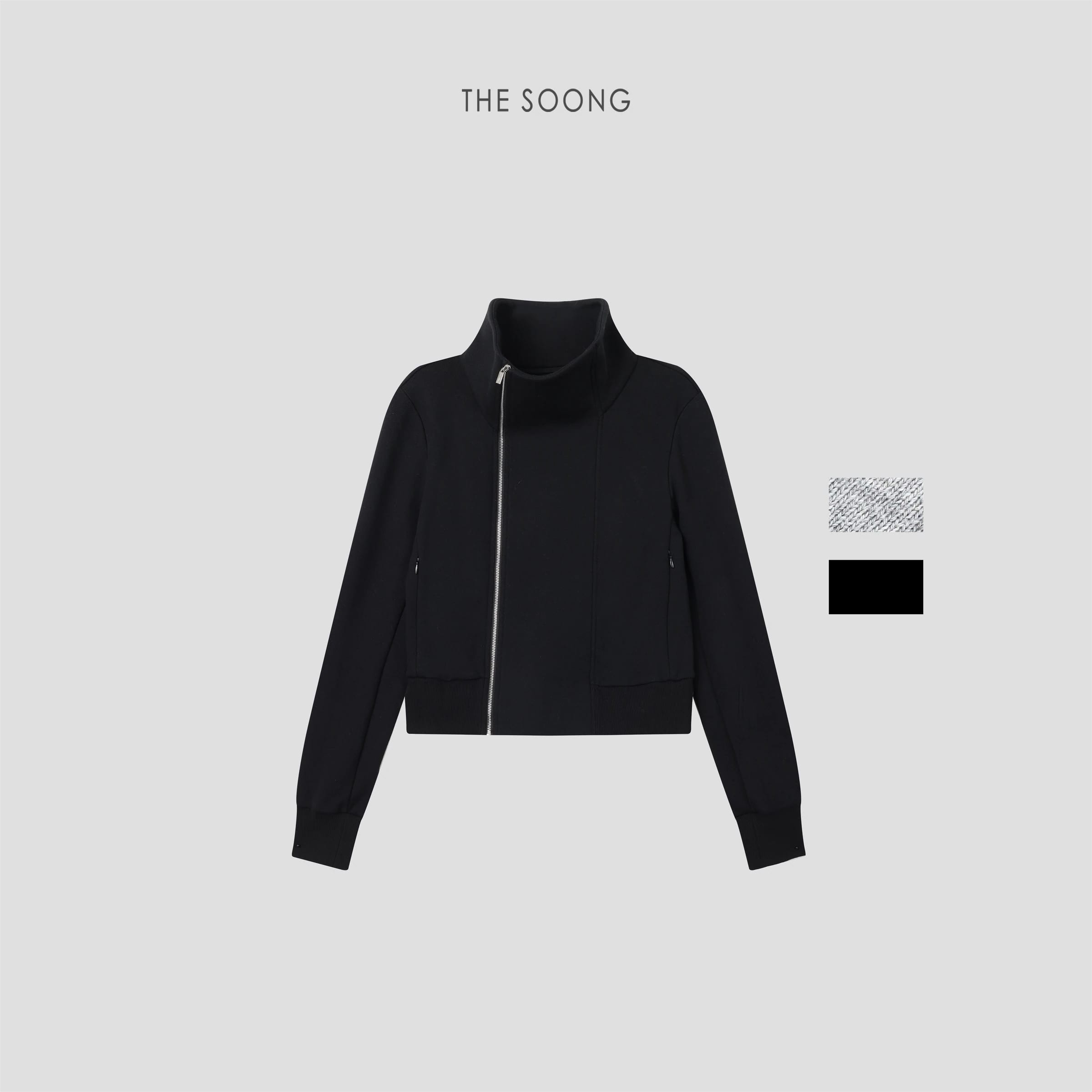 Owen Jacket Minimalist New 100% Cotton Zip-Up Short Sweatshirt Jacket for Women