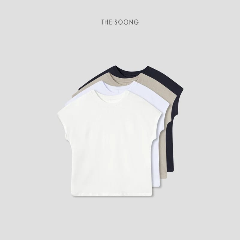 Linen-Cotton Blend Flutter-Sleeve Top
