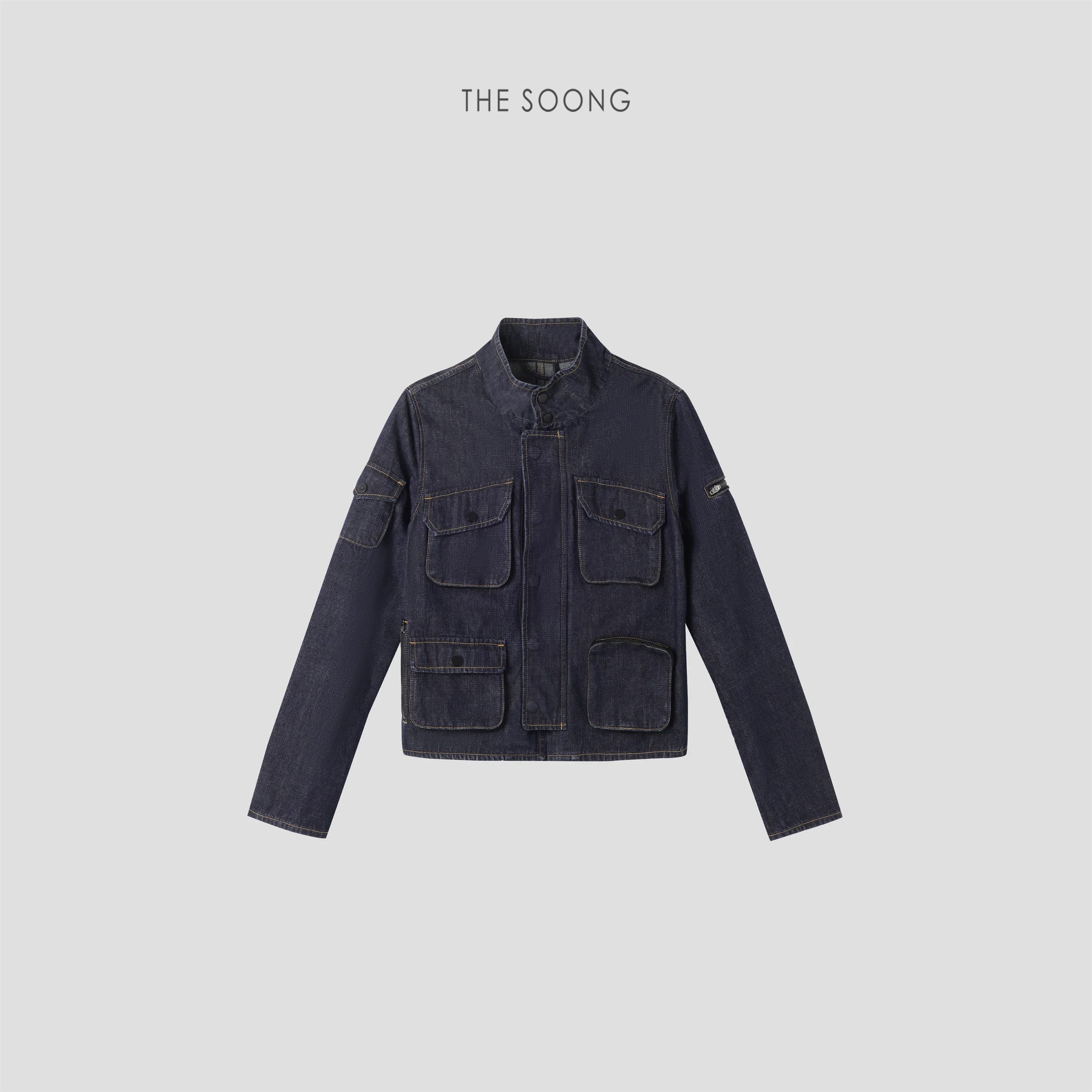 Vintage Hunting Denim Heavyweight Utility Jacket for Women