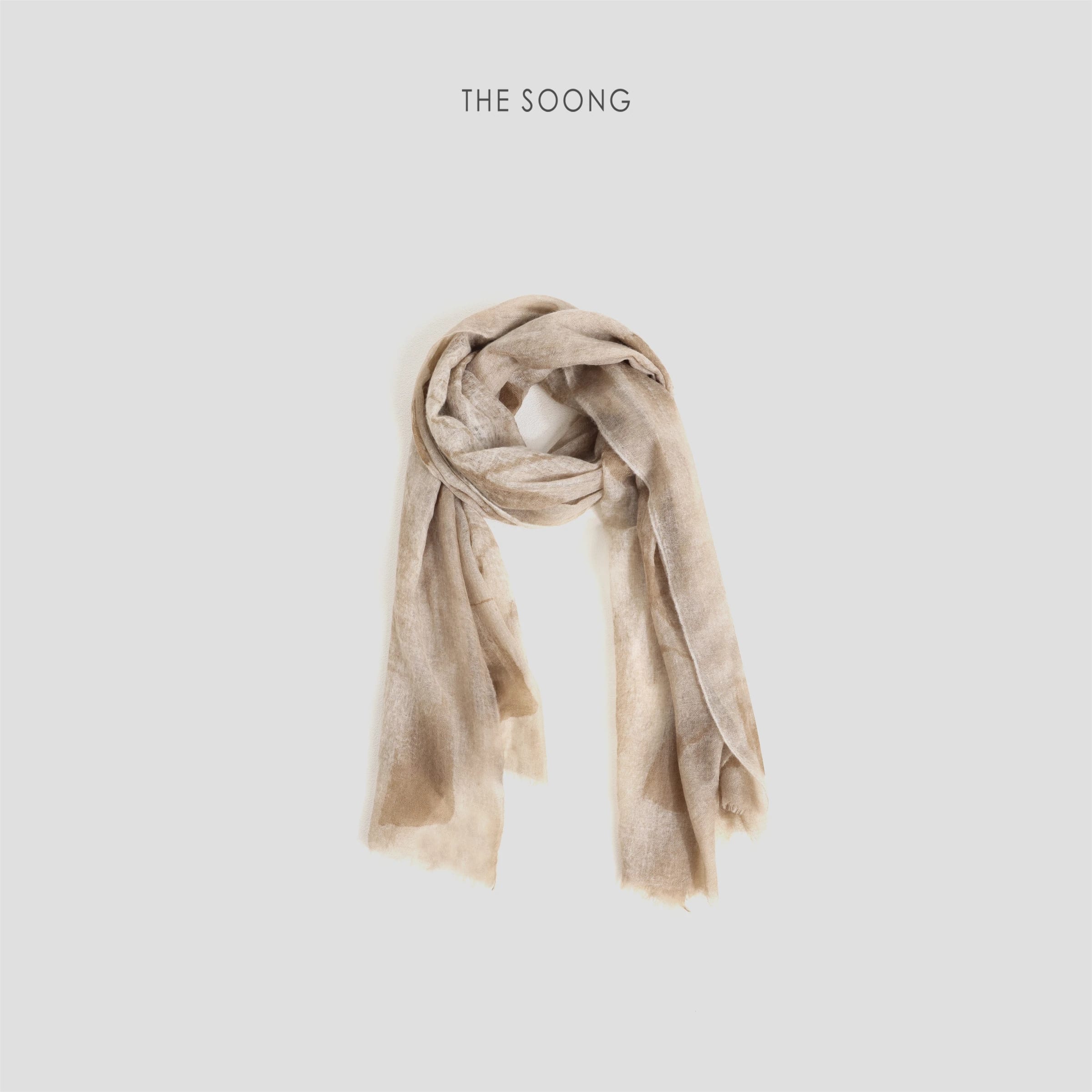 Cloud Mist 200s Inner Mongolian Cashmere Graffiti Scarf