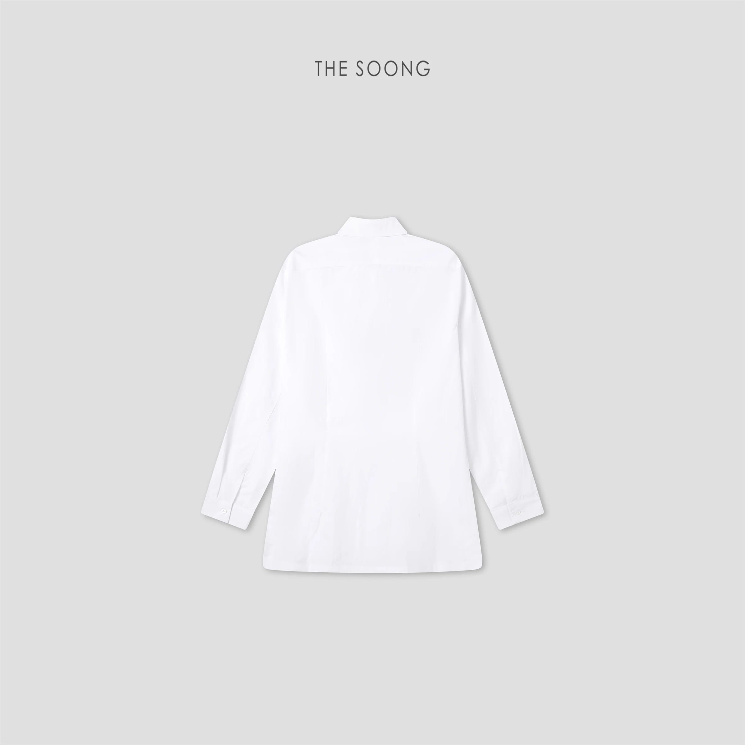Classic Softened Cotton Boyfriend Shirt Jacket with Shell Buttons alternate view