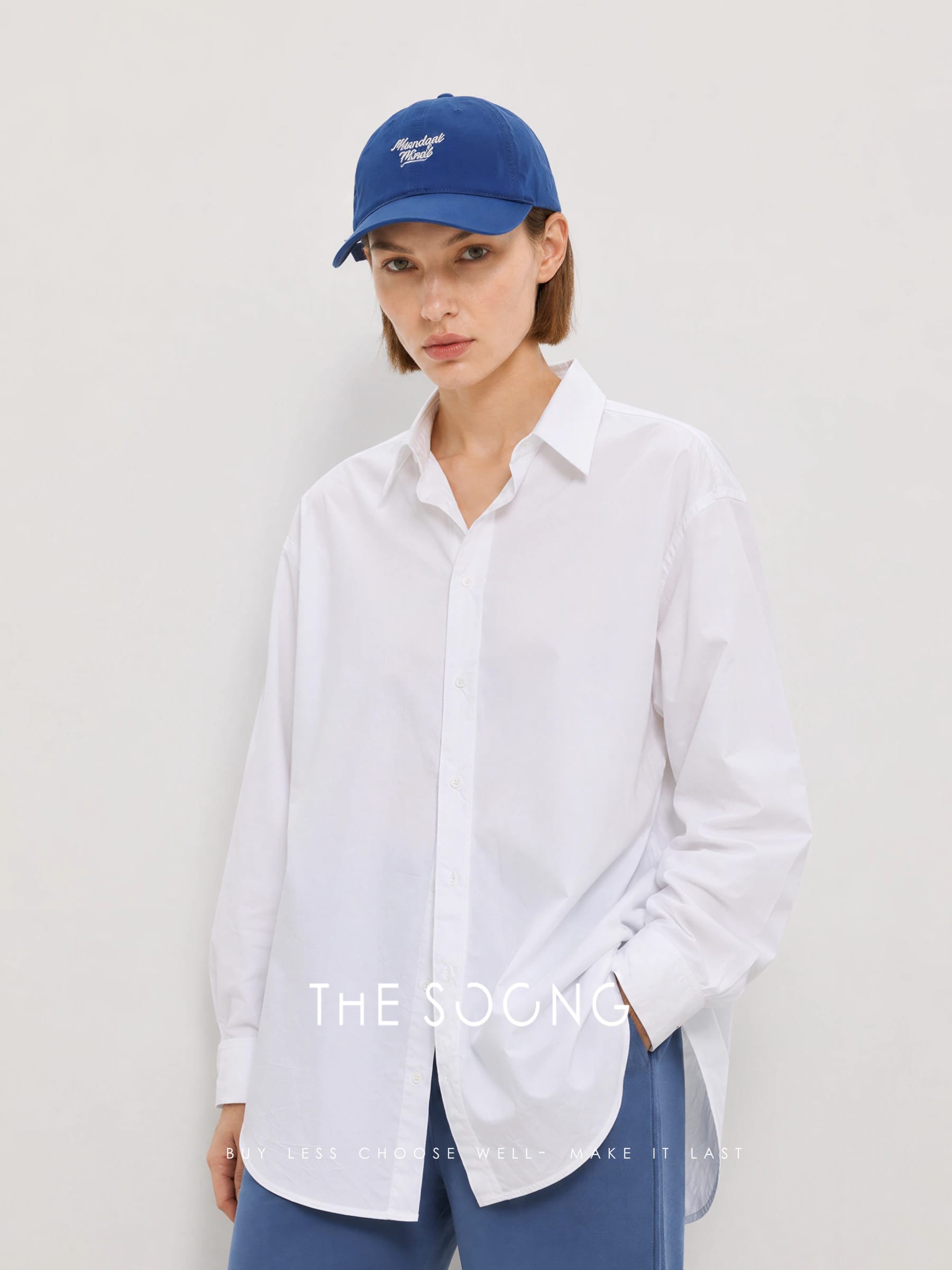 100% Cotton Heavy Enzyme-Washed Softened Structured Relaxed Long-Sleeve Shirt alternate view